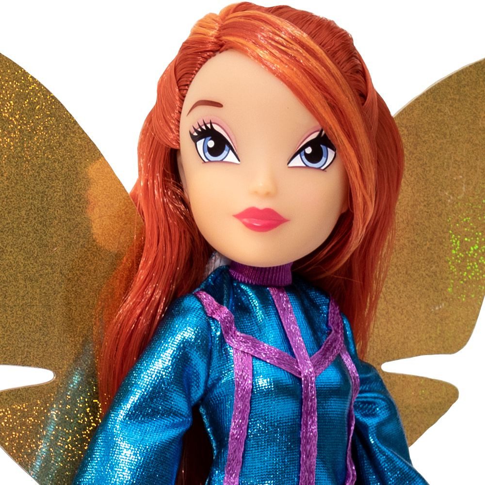 Winx Club Anziehpuppe Bloom Magic Reveal Puppe Winx Club Mit austauschbaren Flügeln