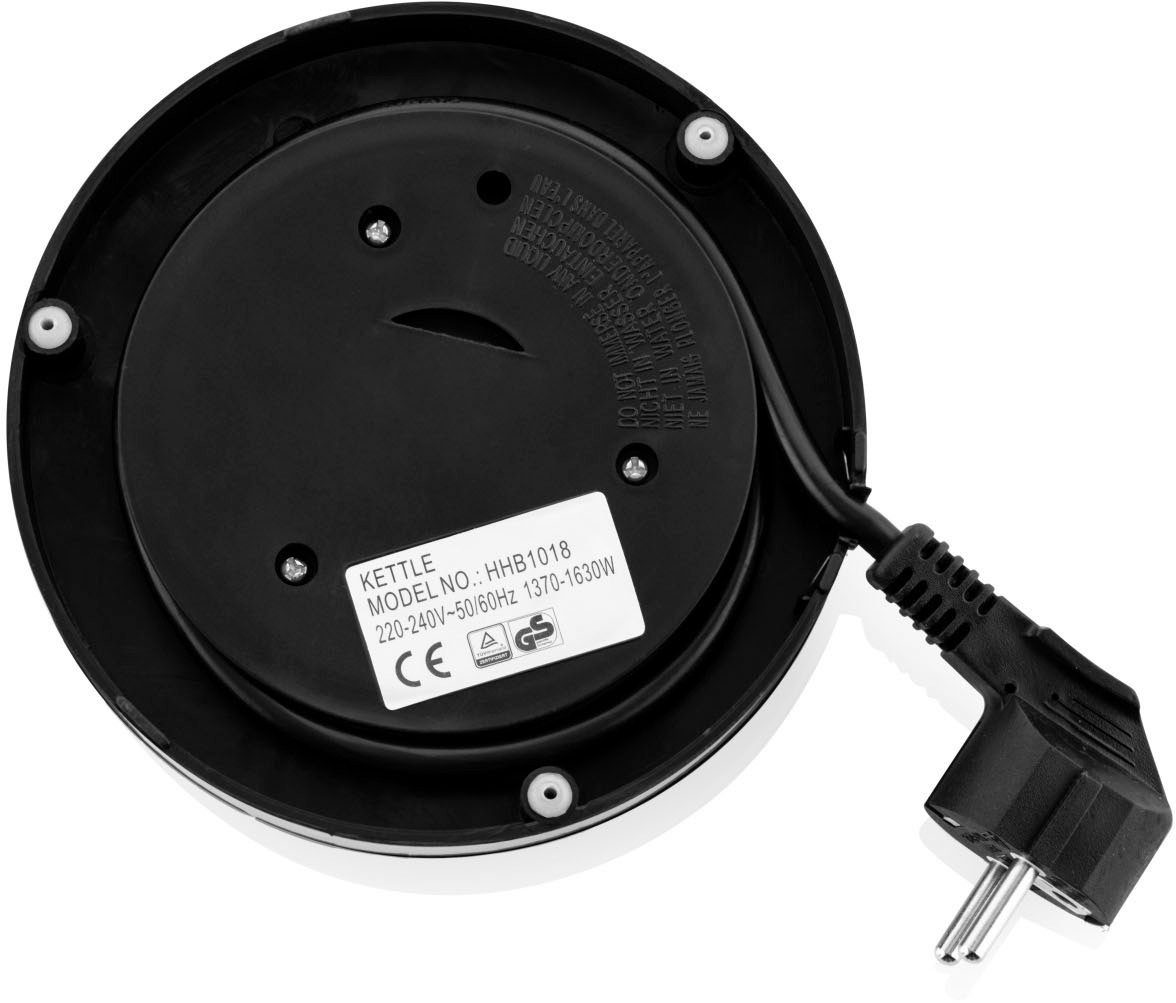 Hyundai Wasserkocher VK118, 1,0 l, 1630 W, Abschaltautomatik, Überhitzungsschutz, Drehbarer Sockel