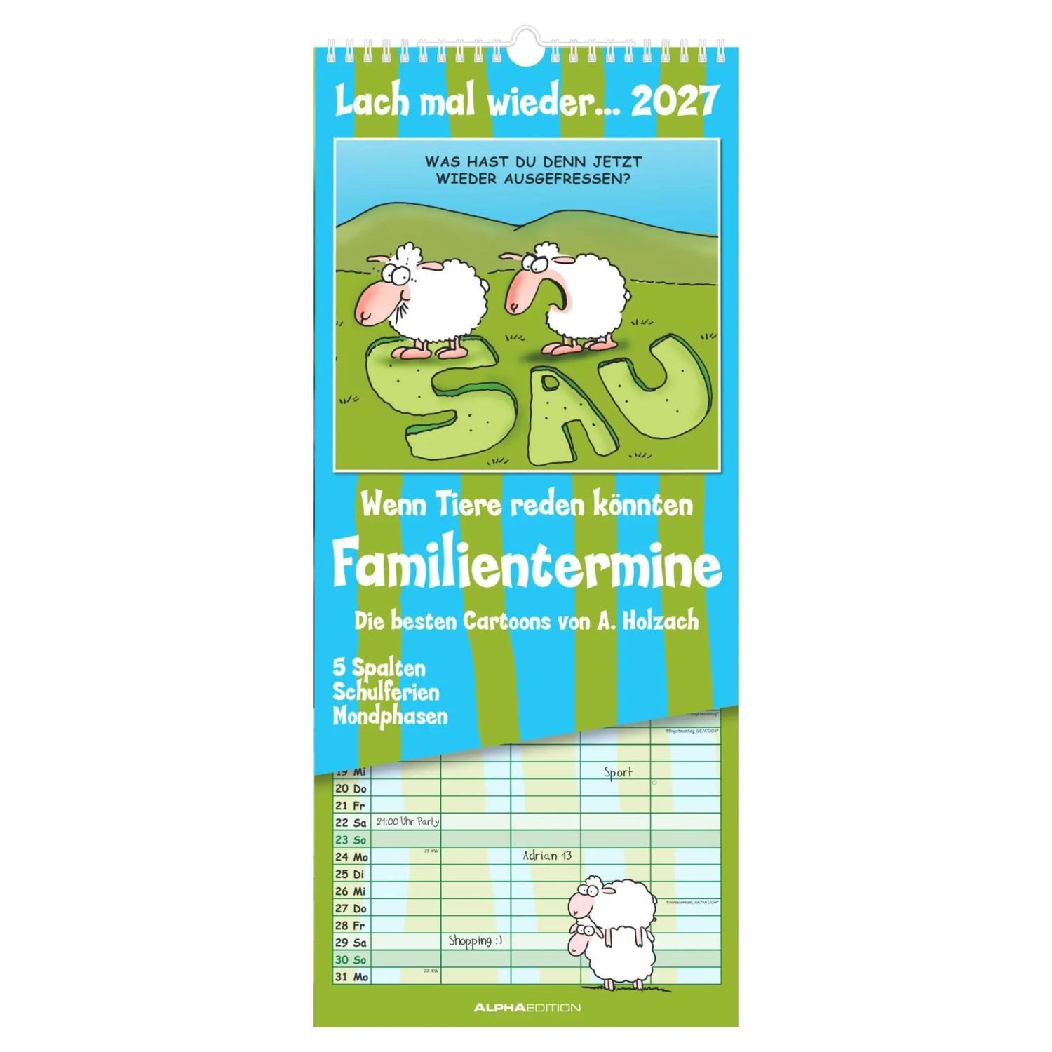 Wandkalender Lach mal wieder... Familienplaner 2027
