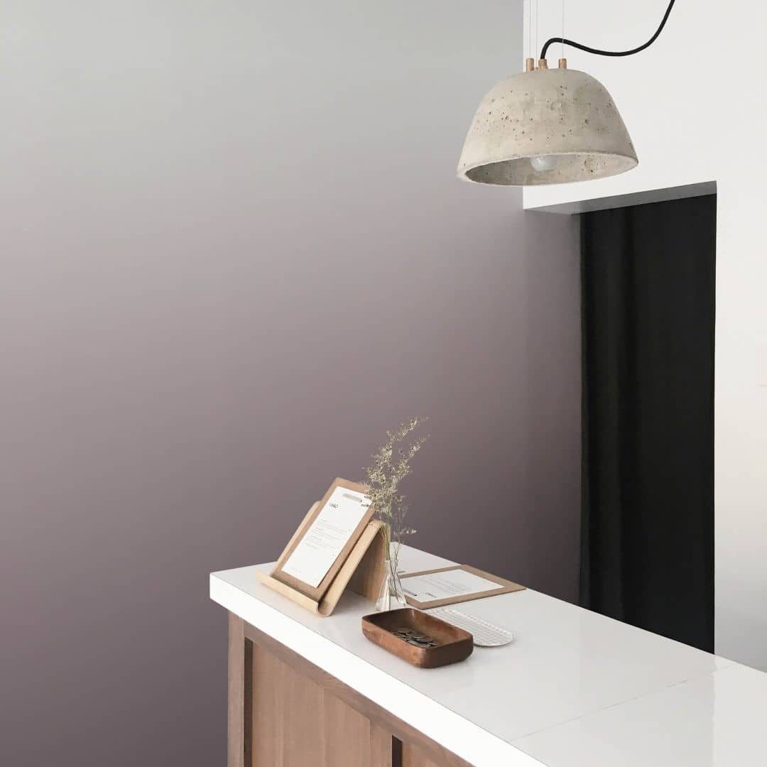K&L Wall Art Fototapete Große Fototapete Ombre Nebel Wolken Arbeitszimmer Tapete Lila, Farbverlauf Vliestapete, Moderne Vlies-Fototapeten für Büro und Wohnraum, hergestellt in Berlin