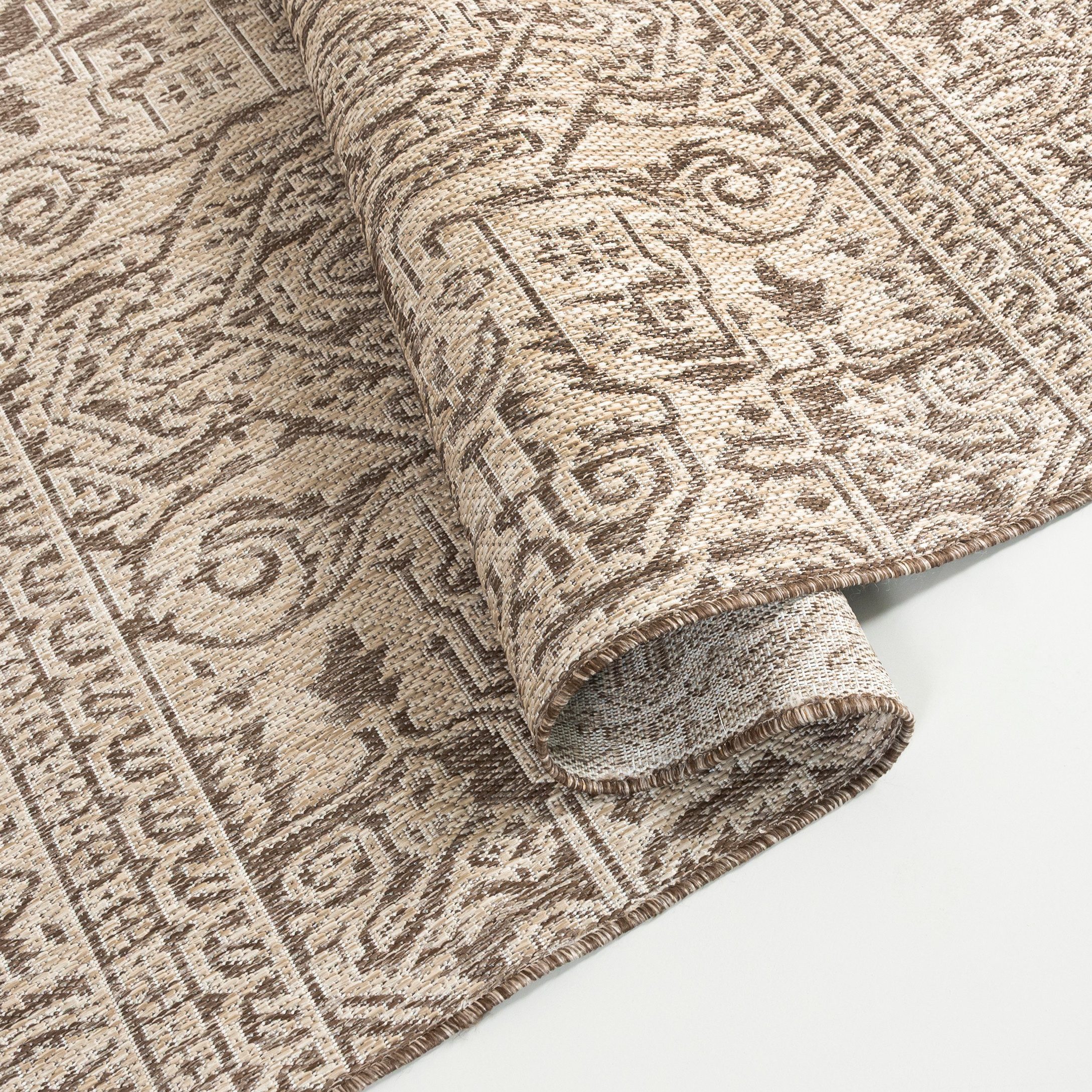 Mazovia Designteppich In-Outdoor-Teppich Ethnisch, Vintage Balkon, Terrasse günstig online kaufen