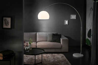 riess-ambiente Bogenlampe »LOUNGE DEAL 175-205cm weiß«, Wohnzimmer · Metall · verstellbar · Modern Design