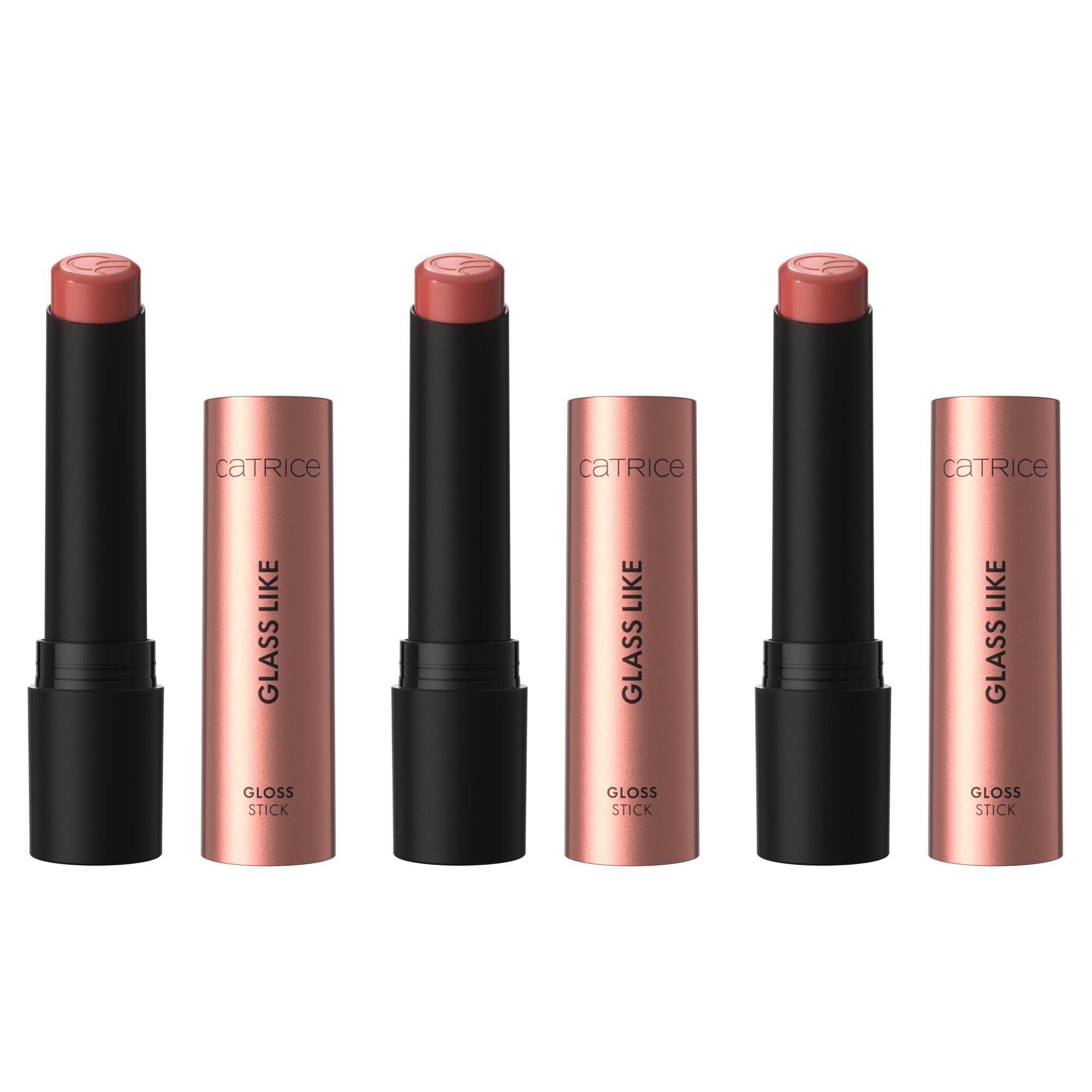 Catrice Lippenstift GLASS LIKE GLOSS STICK, 3-tlg., mit glaseffektähnlichem Finish