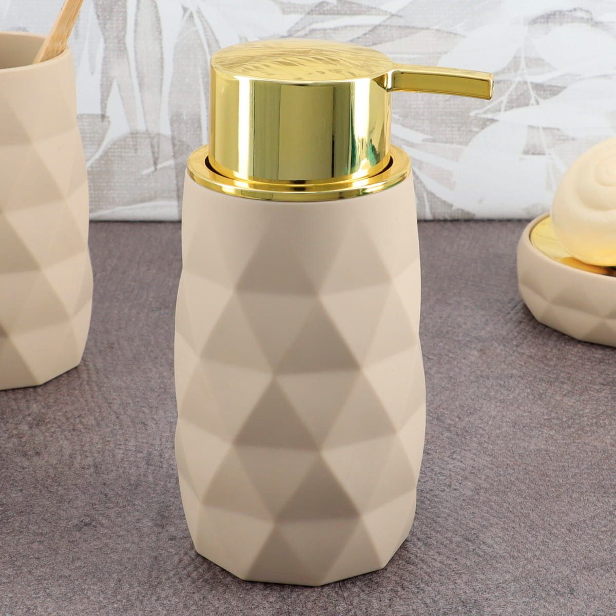 LikeKa Badaccessoire-Set Goldeffekt Seifenspender Toilettenbürste Seifensch günstig online kaufen