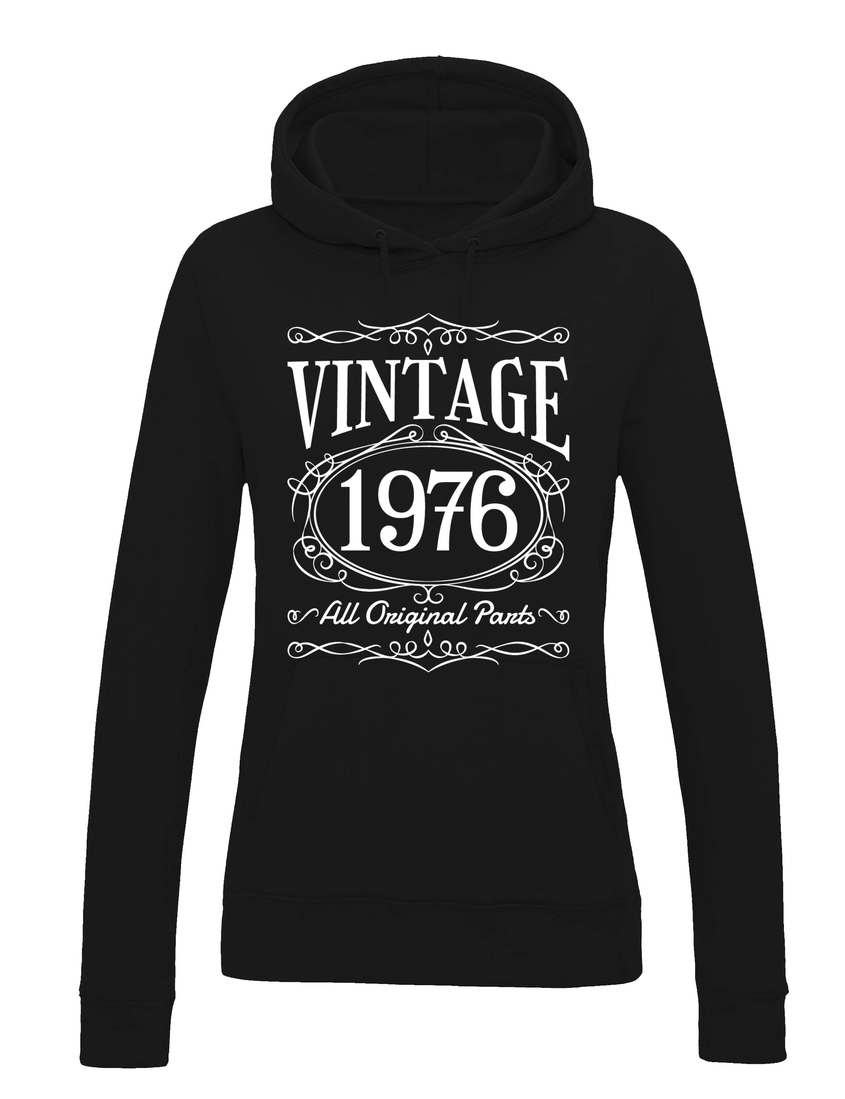 Youth Designz Kapuzenpullover Damen Hoodie Retro Geburtstag Geschenk Vintage Jahrgang 1976 Pullover mit retro Aufdruck für Frauen