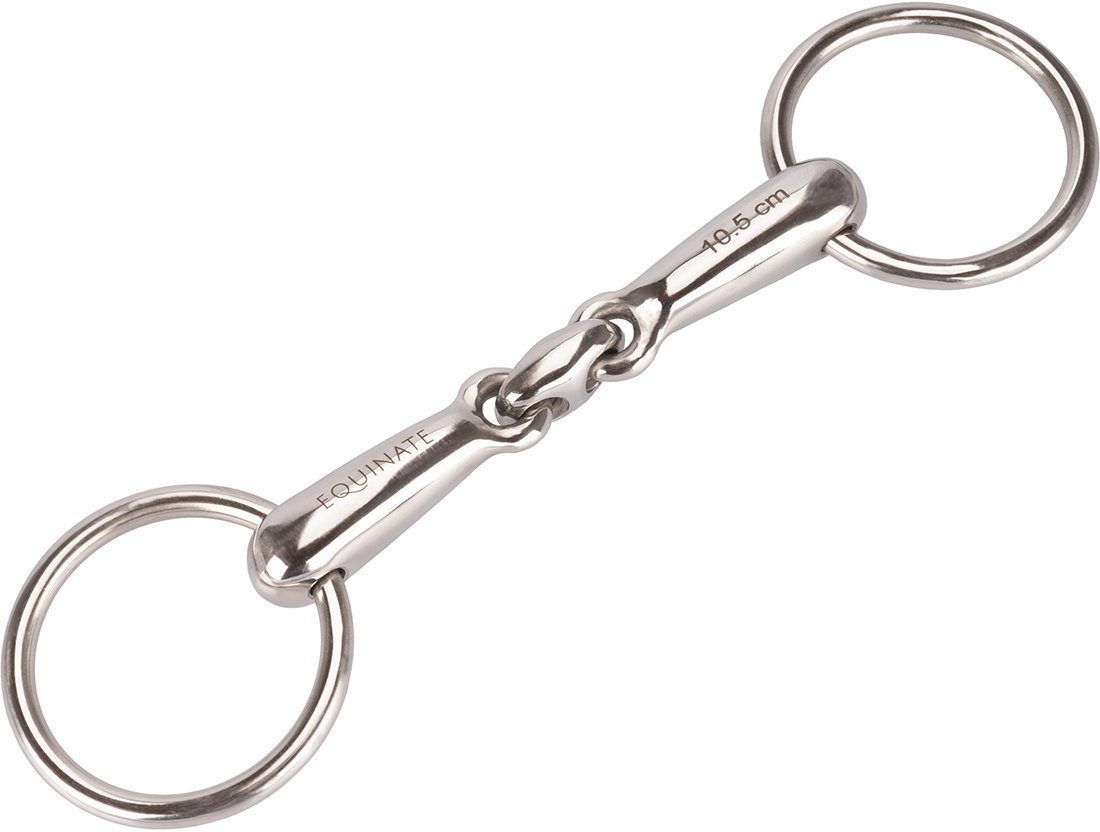 Equinate Trensengebiss Pony Wassertrense Edelstahl 16mm doppelt gebrochen