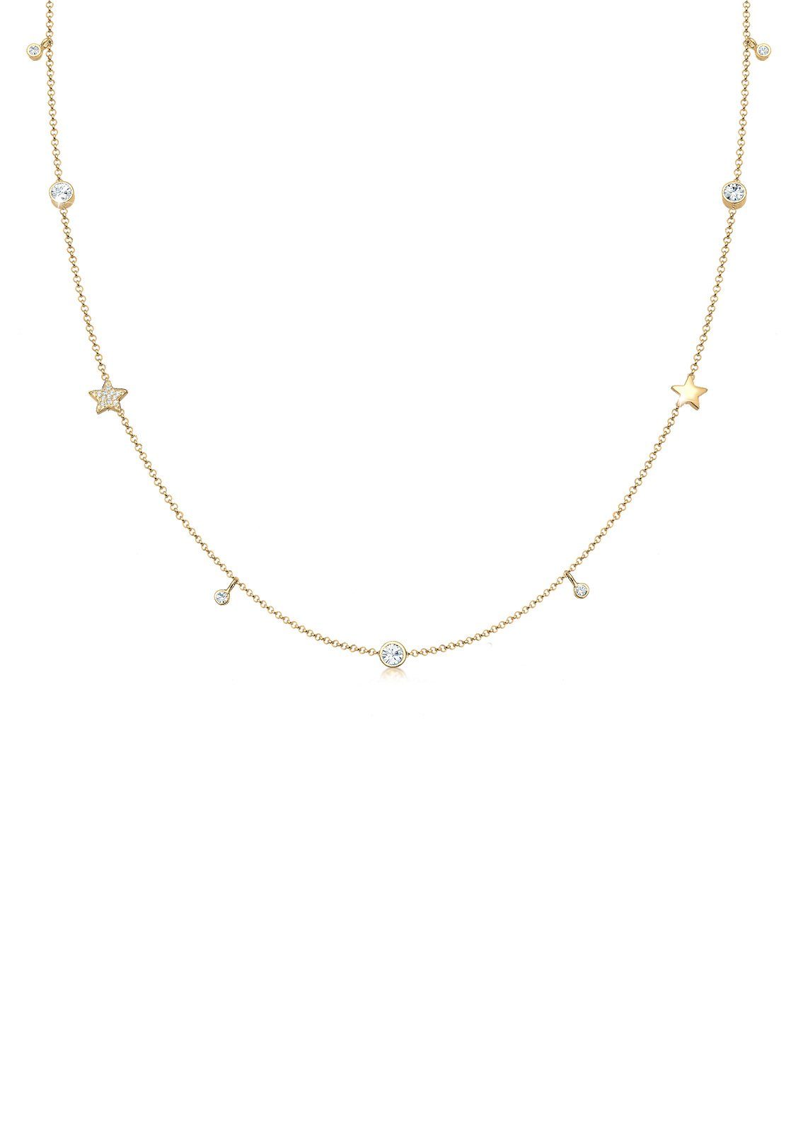 Elli Kette mit Anhänger Solitär Sterne günstig online kaufen