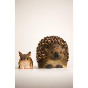 Wildlife Garden Skulptur Hedgehog Handcarved