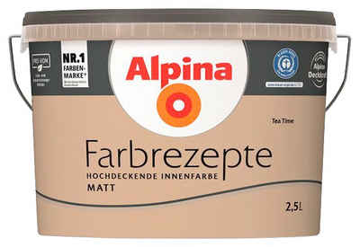 Alpina Wand- und Deckenfarbe »Farbrezepte Tea Time«, Warmes Beige, matt, 2,5 Liter