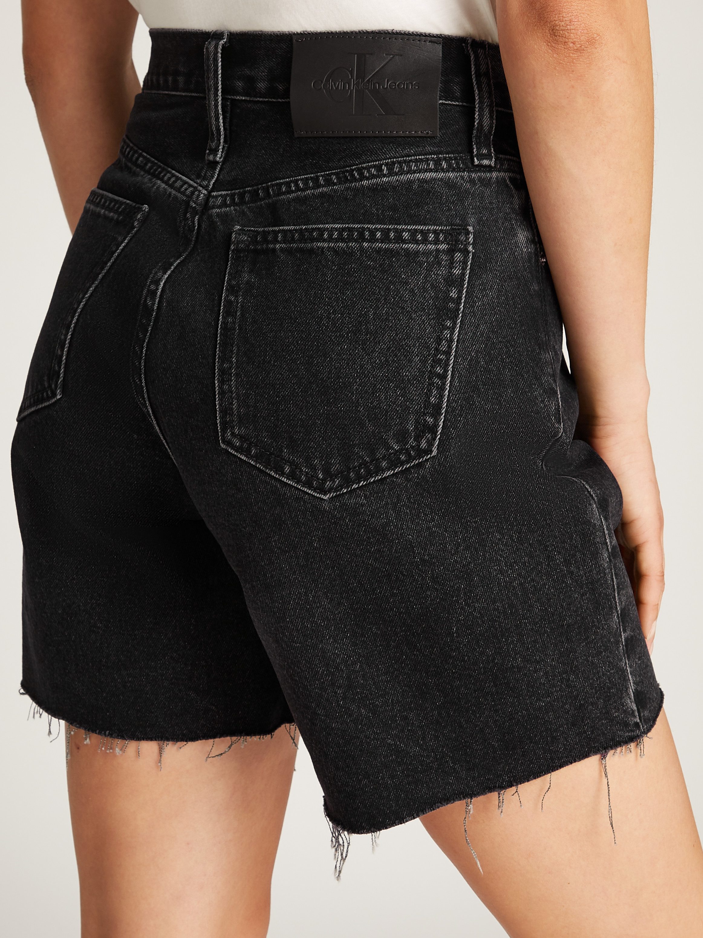 Calvin Klein Jeans Bermudas BERMUDA SHORT mit Fransensaum günstig online kaufen