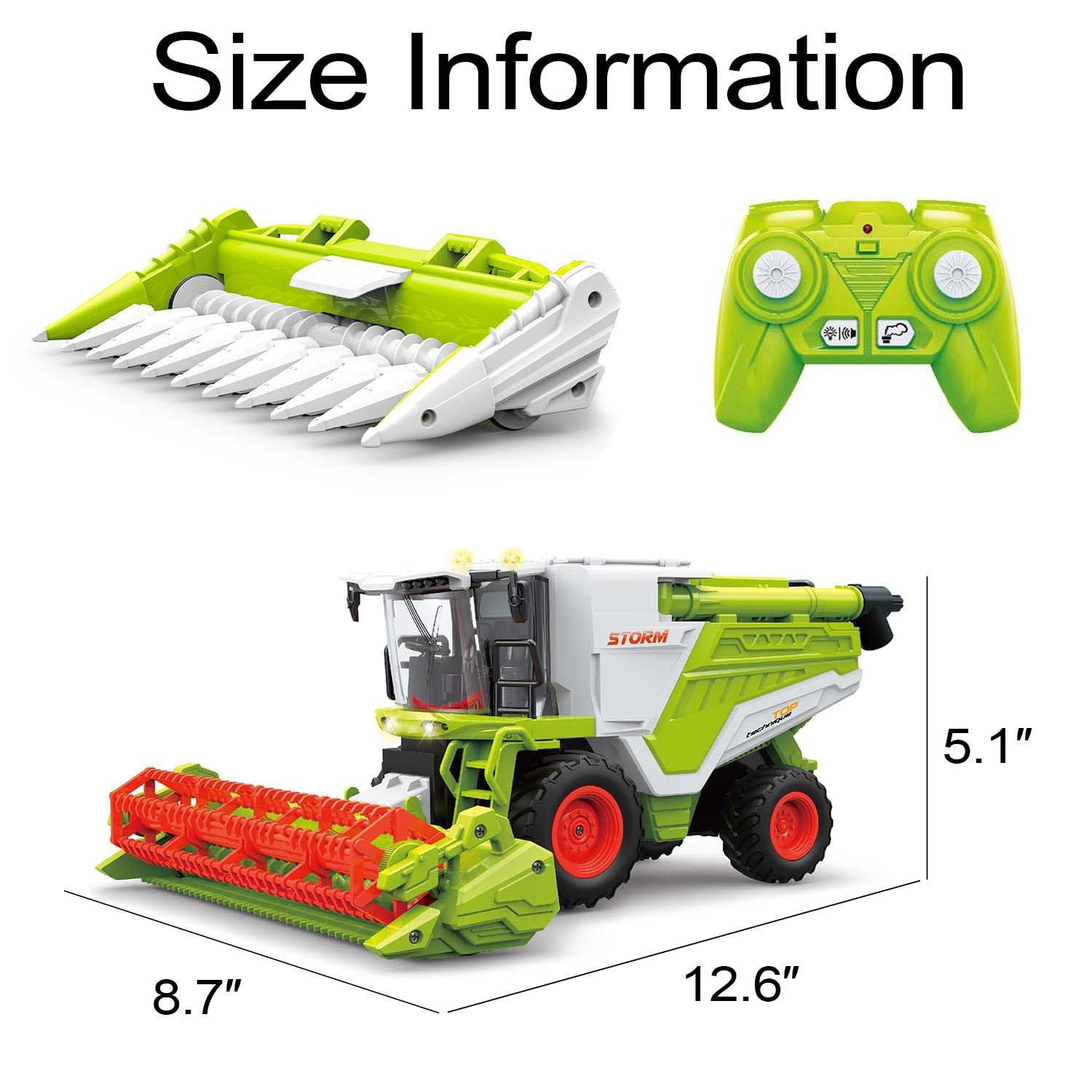 ZEUOPQ Spielzeug-Landmaschine Ferngesteuertes Mähdrescher Harvester-Spielze günstig online kaufen