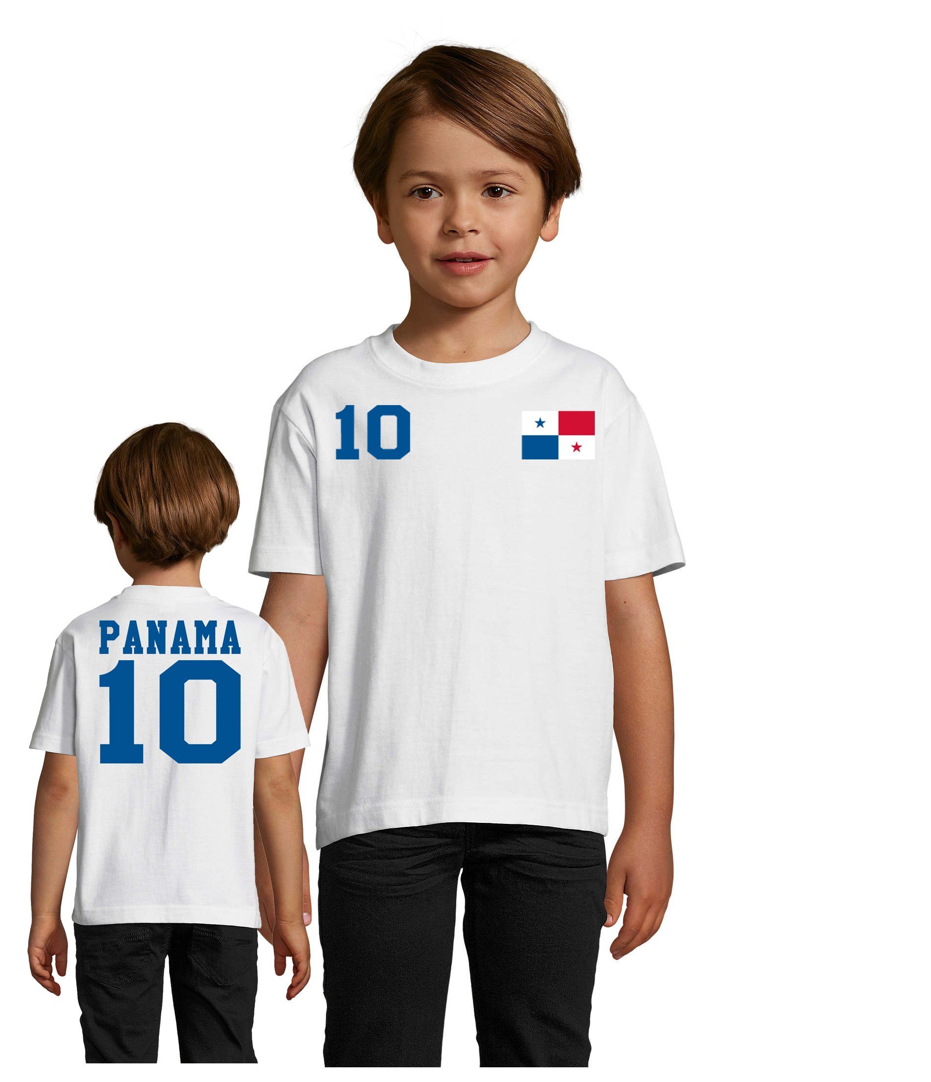 Blondie & Brownie T-Shirt Kinder Panama Fun Fan Sport Trikot Fußball Meister WM Copa America