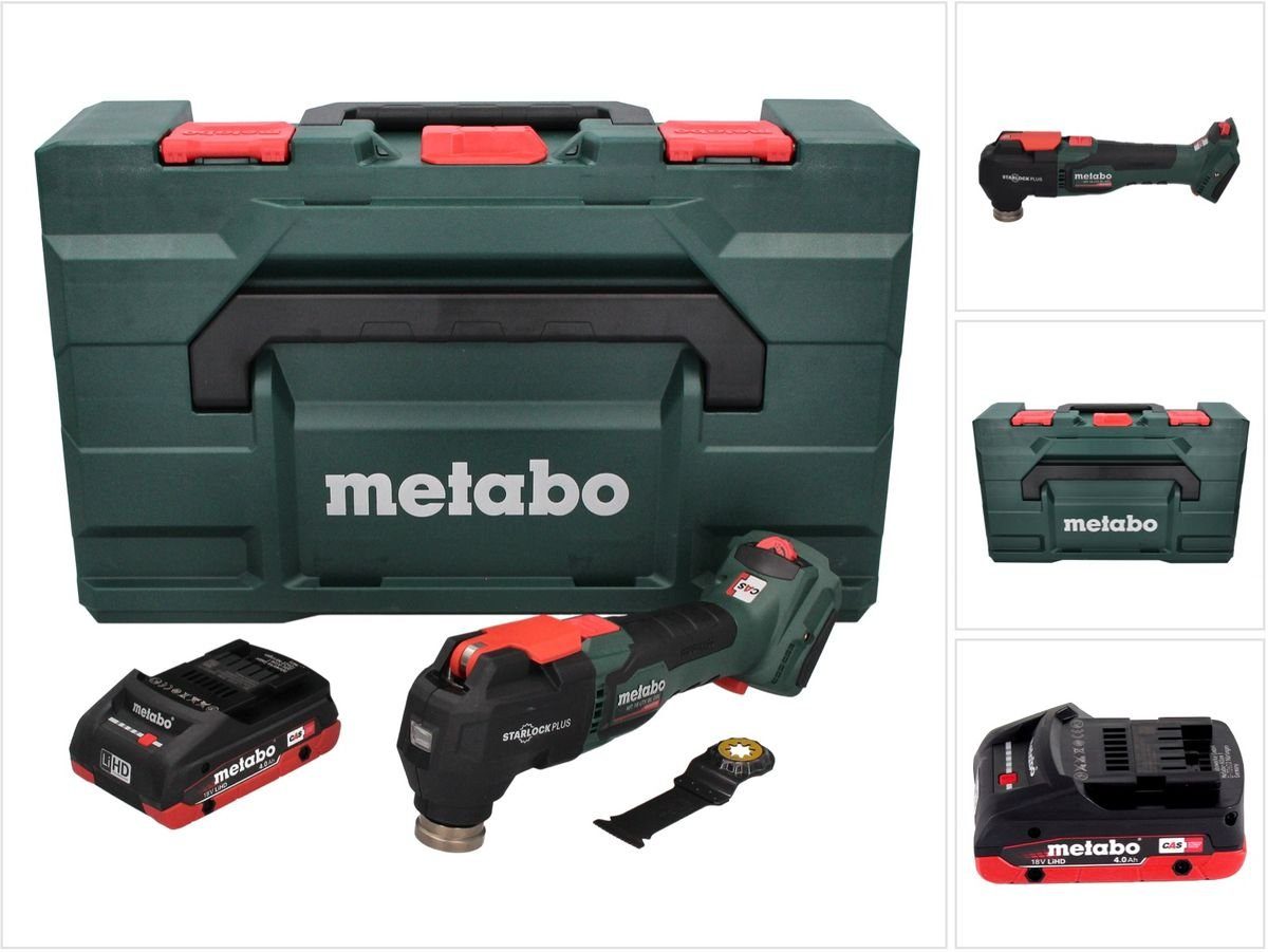 metabo Akku-Multifunktionswerkzeug MT 18 LTX BL QSL Akku Multitool 18 V Brushless Starlock Plus + 1x Akk