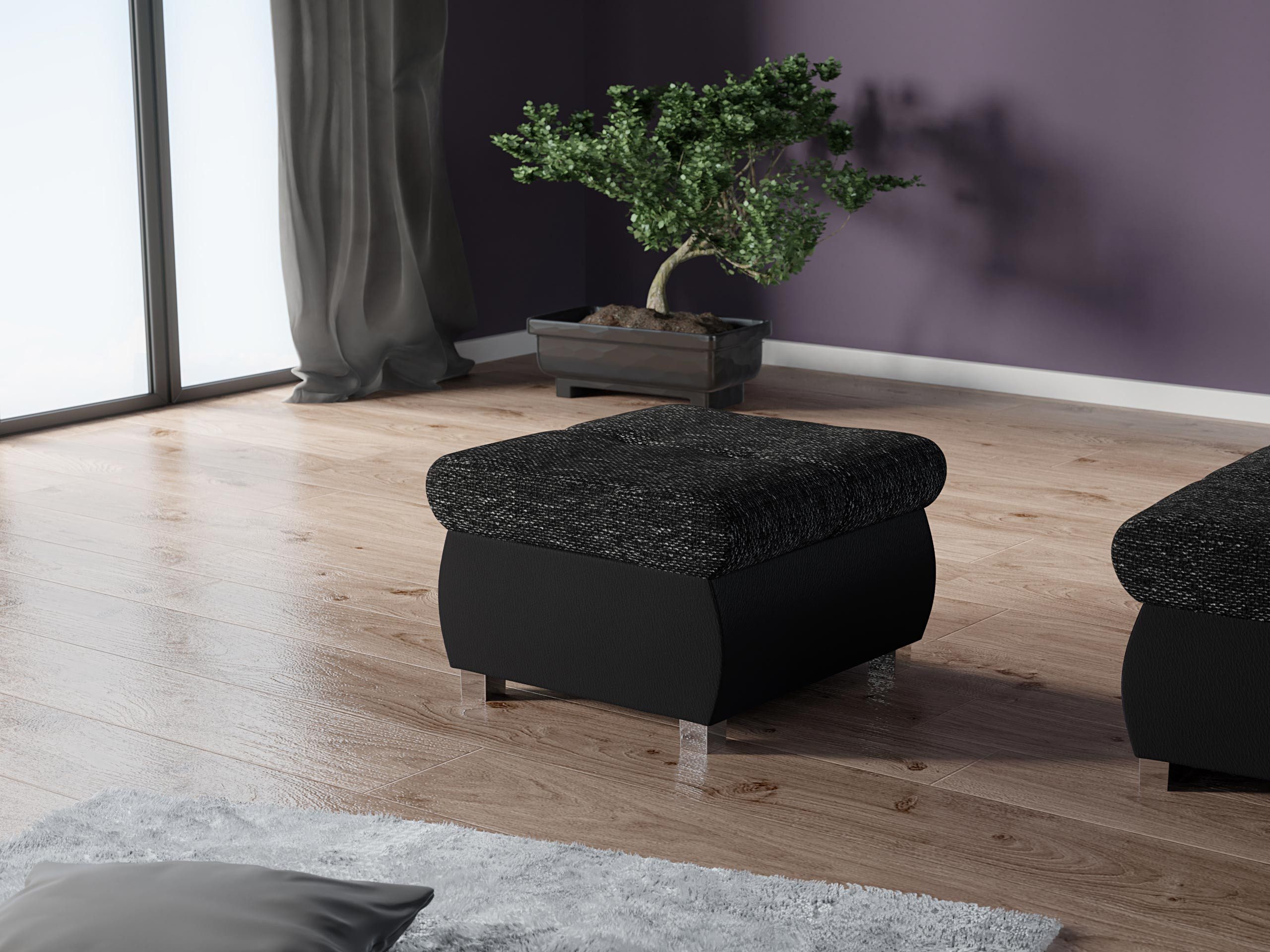MIRJAN24 Polsterhocker Orkan Klein, Holzkonstruktion, 60x60x39 günstig online kaufen