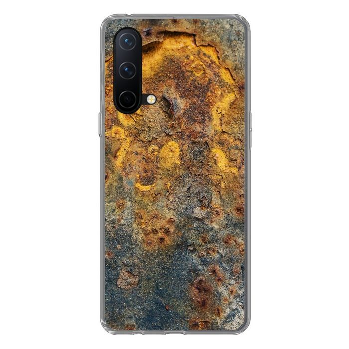 MuchoWow Handyhülle Gold - Metallisch - Rost - Grau - Abstrakt - Muster Phone Case Handyhülle OnePlus Nord CE 5G Silikon Schutzhülle