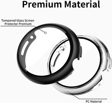 MSM Smartwatch-Hülle Hülle für Google Pixel Watch Panzerfolie Case Display Schutzglas