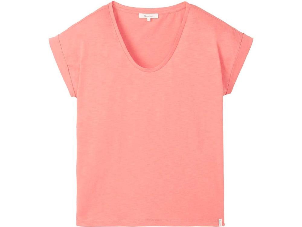 Tranquillo T-Shirt tranquillo Bio-Damen-T-Shirt mit Roll-Up-Ärmel