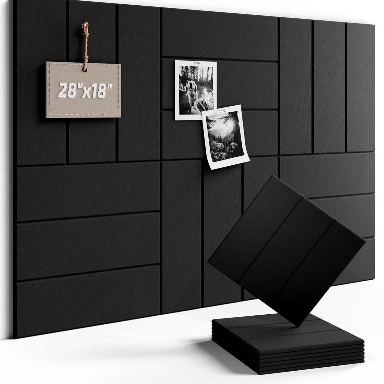 Diwzbyn Pinnwand 12 Stück Filz Pinnwand Memoboard Selbstklebend