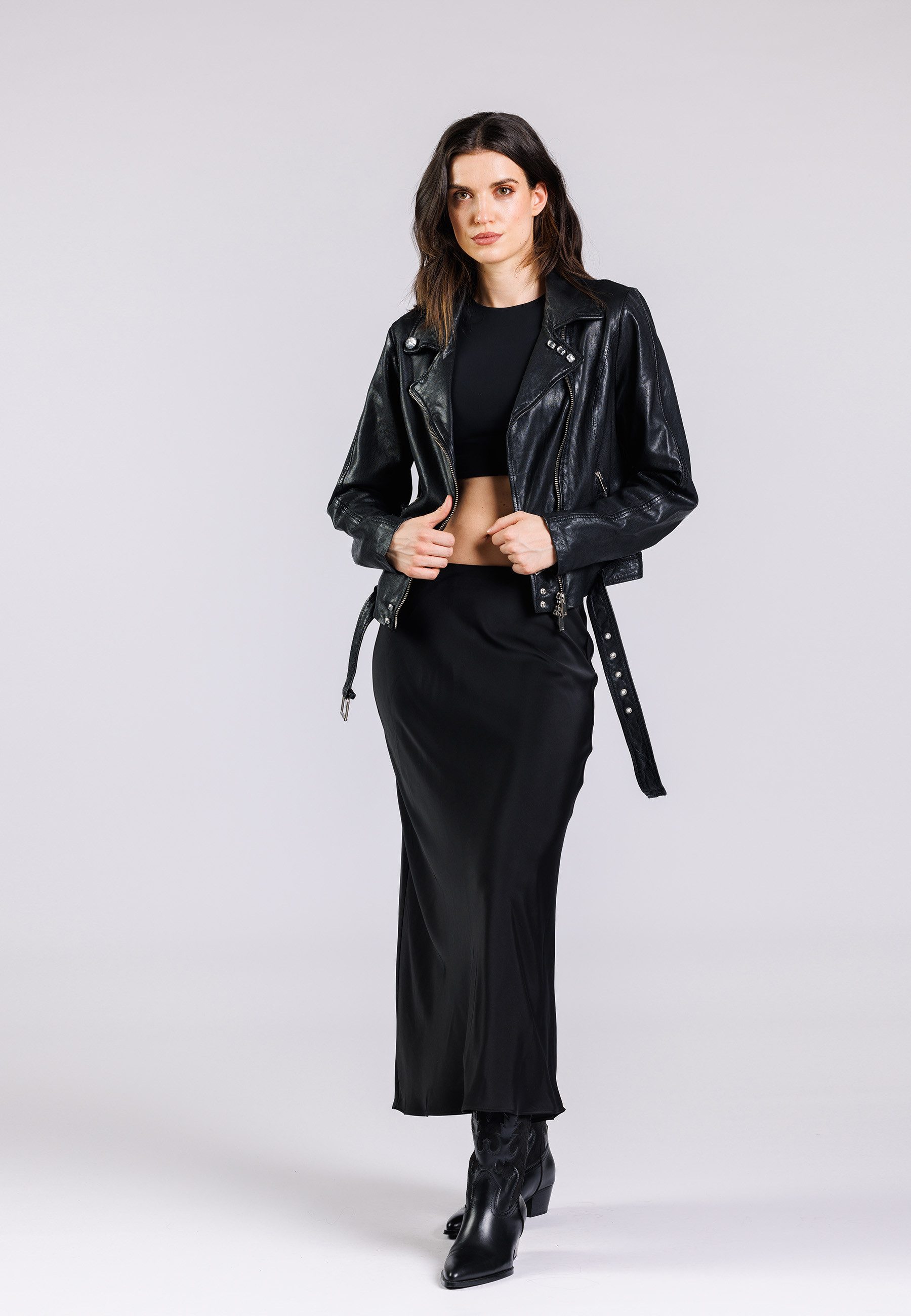 Freaky Nation Lederjacke Showbiz-FN
