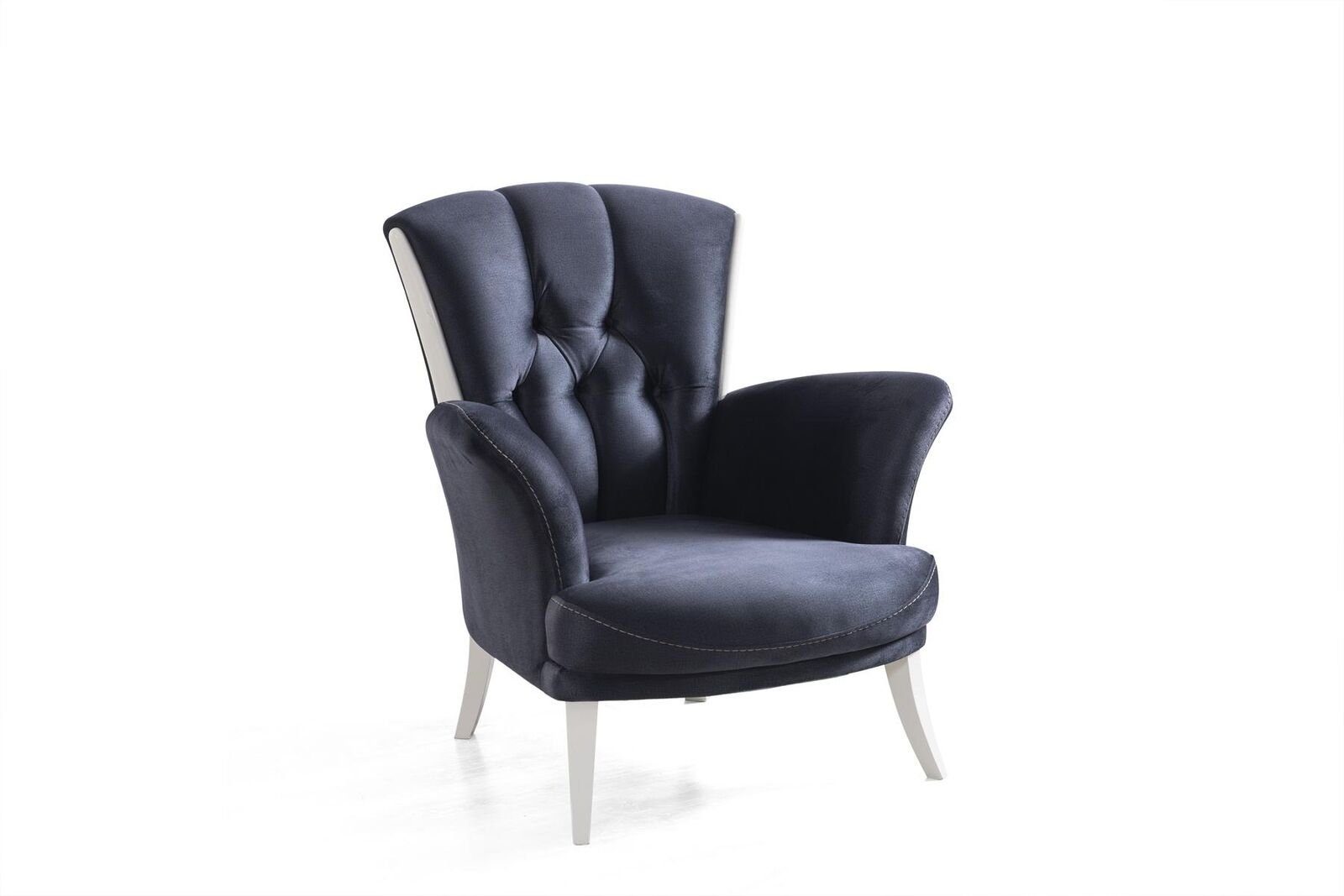 JVmoebel Sessel Sessel 1-Sitzer mit Textil Polsterung Luxus Design Sessel, Made in Europa