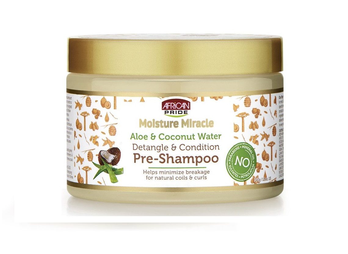 African Pride Gelshampoo African Pride Moisture Miracle Aloe & Coconut Pre Shampoo 340g