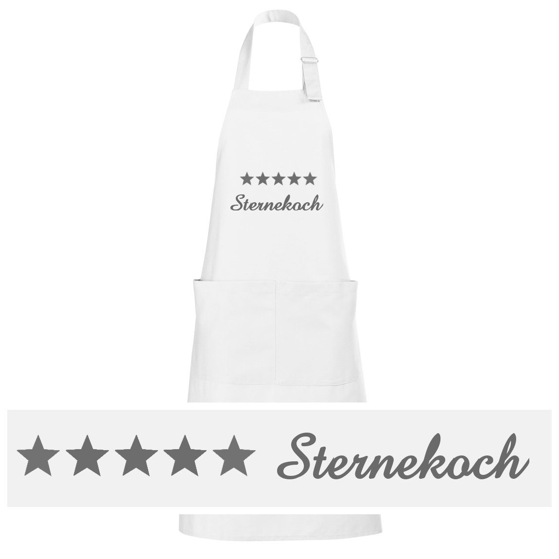 Schnoschi Kochschürze Hochwertige Küchenschürze mit fünf günstig online kaufen