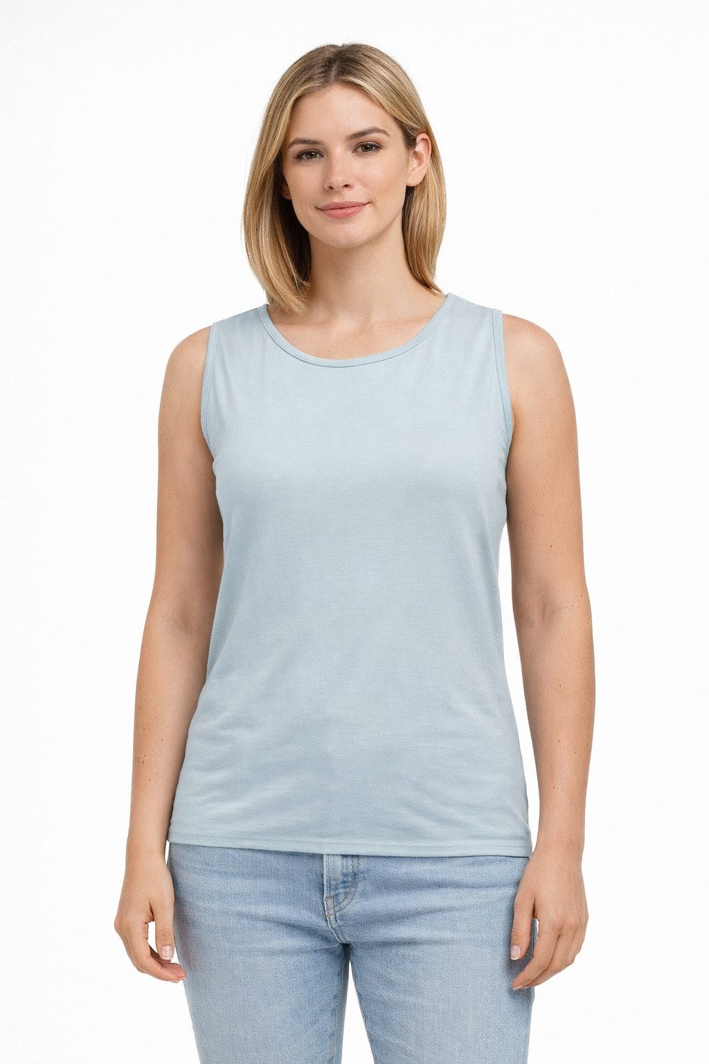 Skratta Tanktop Shirttop Lockeres Tank-Top Merino Mix Damen Casual Fit Arne