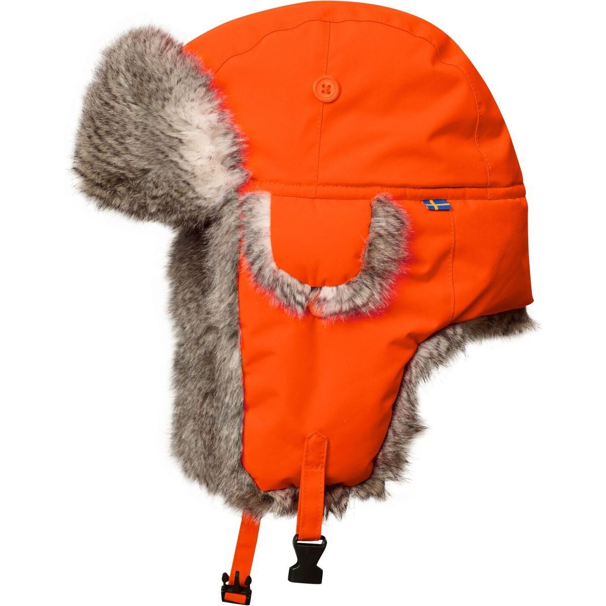 Fjällräven Beanie Värmland Heater Wasserdichte und isolierte Wintermütze mit Kunstfell und innovativen