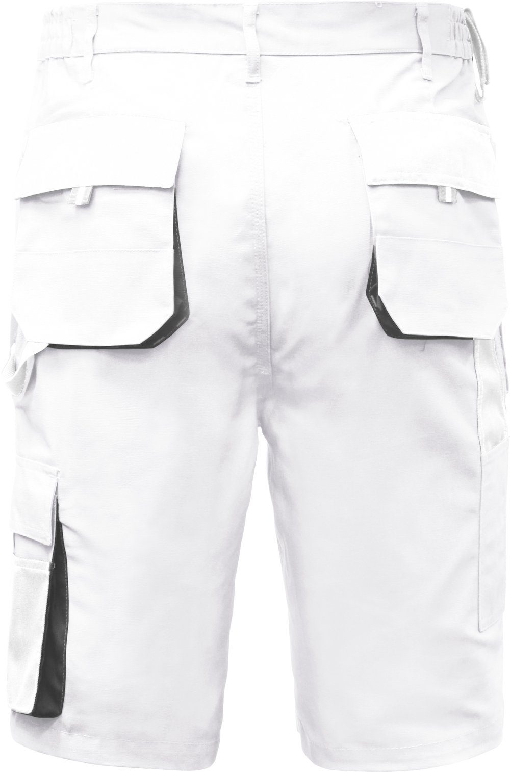 Leibwächter Shorts Arbeitshose Hose kurz weiß/grau Größe 42 (1-tlg)