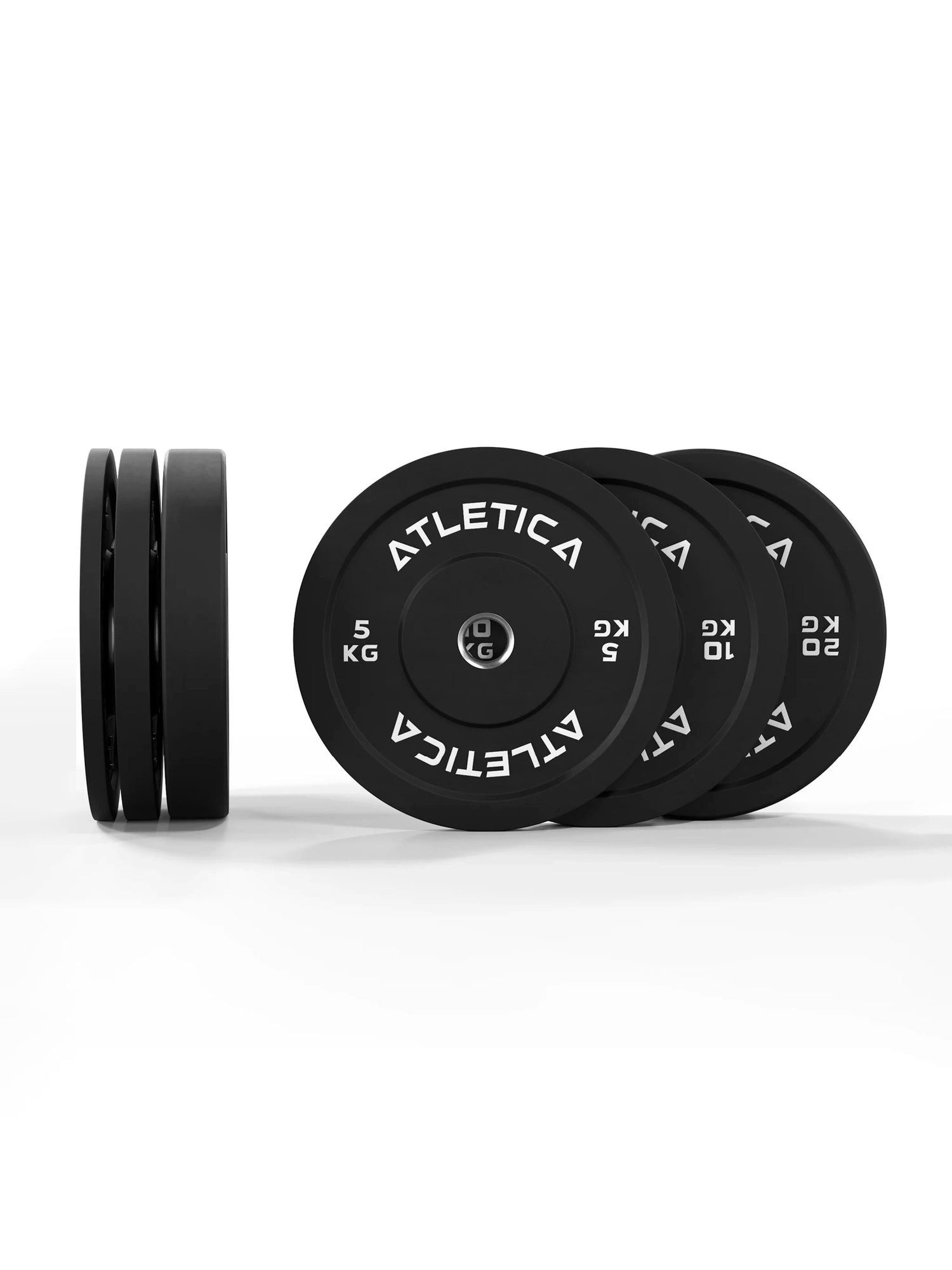 ATLETICA Hantelscheiben Bumper Plates Set, 70 kg