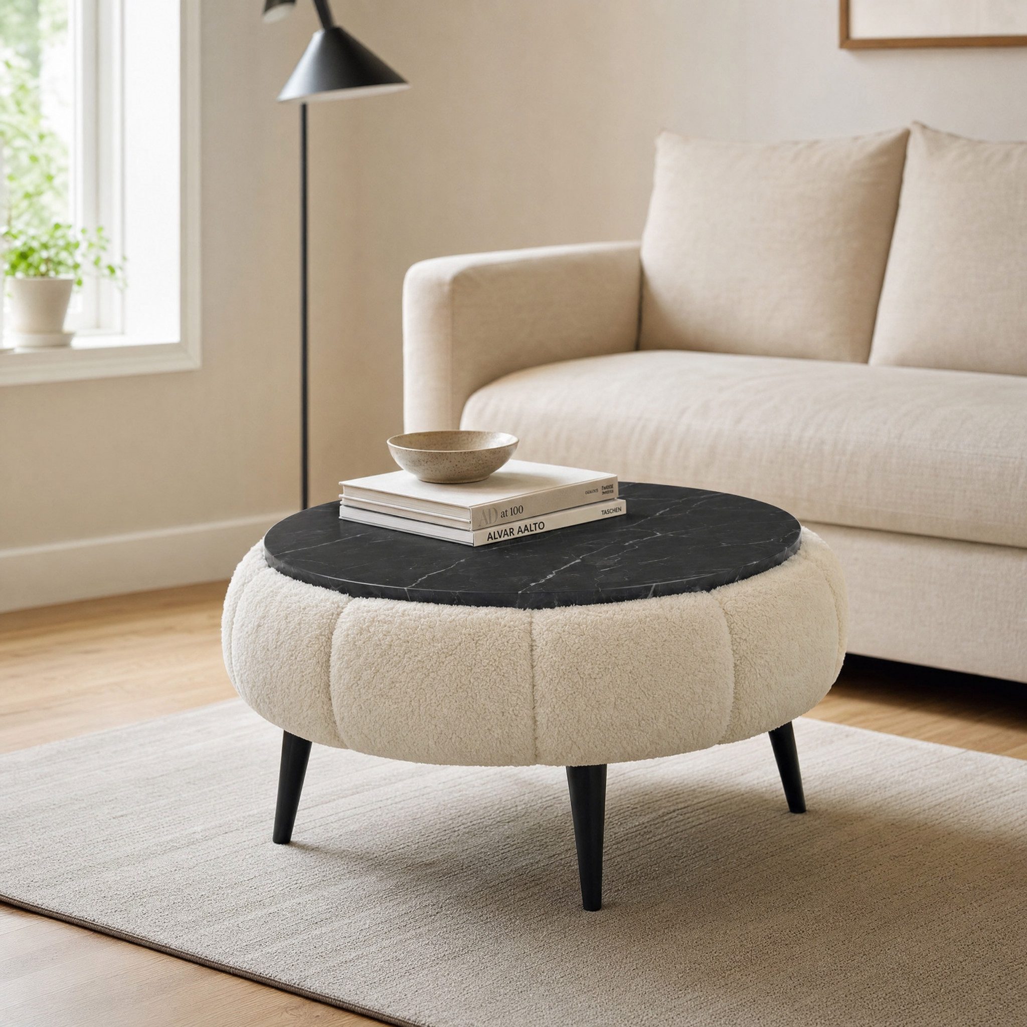 Skye Decor Couchtisch Papatya Couchtisch 60 (1-St), Runde Tischplatte