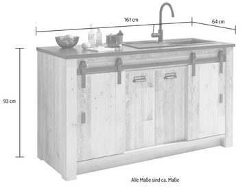 Home affaire Küche Sherwood, Breite 240 cm, ohne E-Geräte