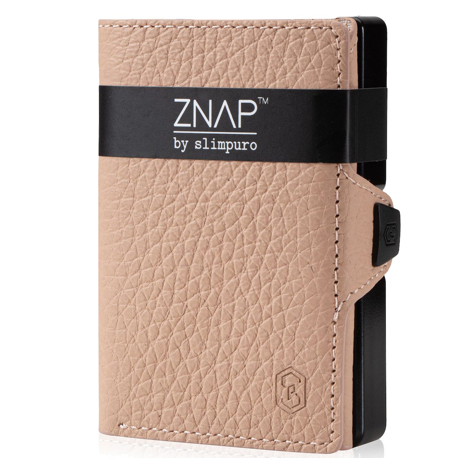 Slimpuro Geldbörse ZNAP 8 (1 x Slim Wallet,1 x Münzfach,1 x RFID-Shield Karte), Leder Portemonnaie klein Damen Herren Geldbeutel Unisex Brieftasche – Bild 3 von 5