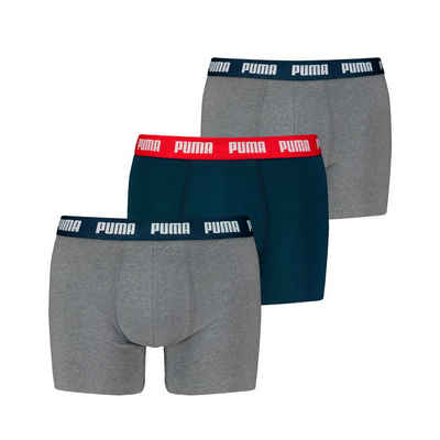 PUMA BODYWEAR Boxershorts (Packung, 3-St) mit Marken-Logo im Bund