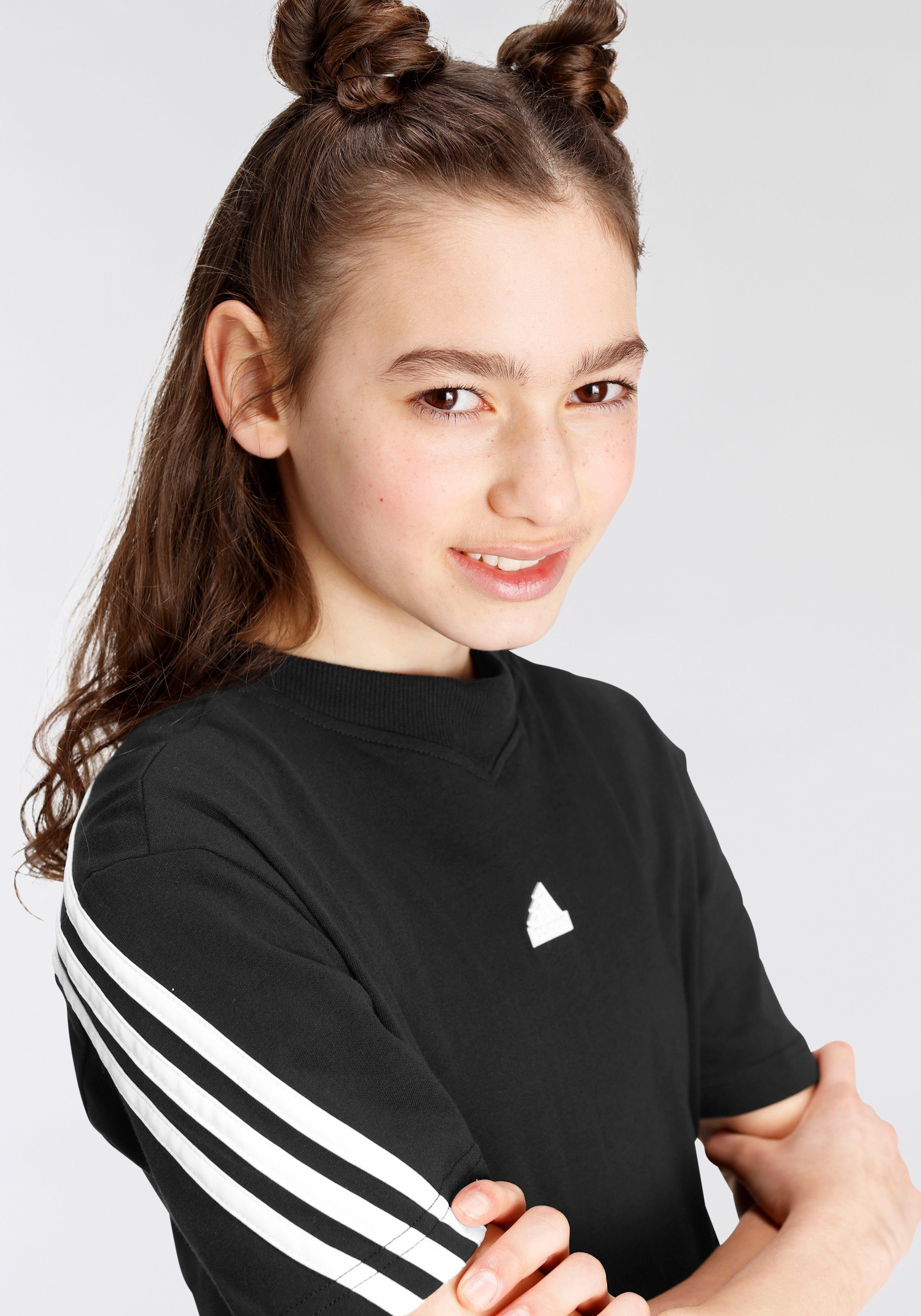 FI T / Black Sportswear T-Shirt 3S U White adidas