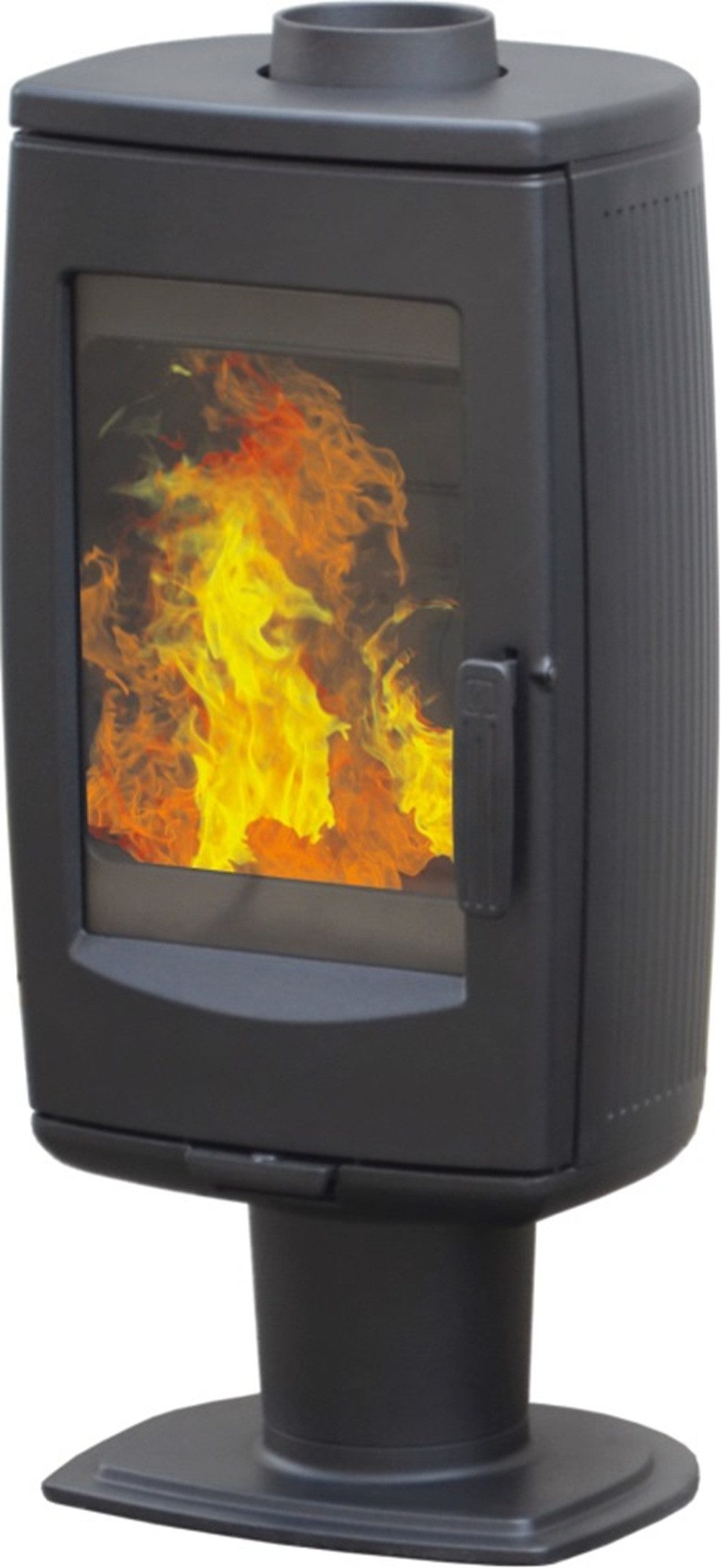 Plamen Kaminofen Design-Gusskaminofen Aria schwarz, raumluftunabhängig, 8.0 kW