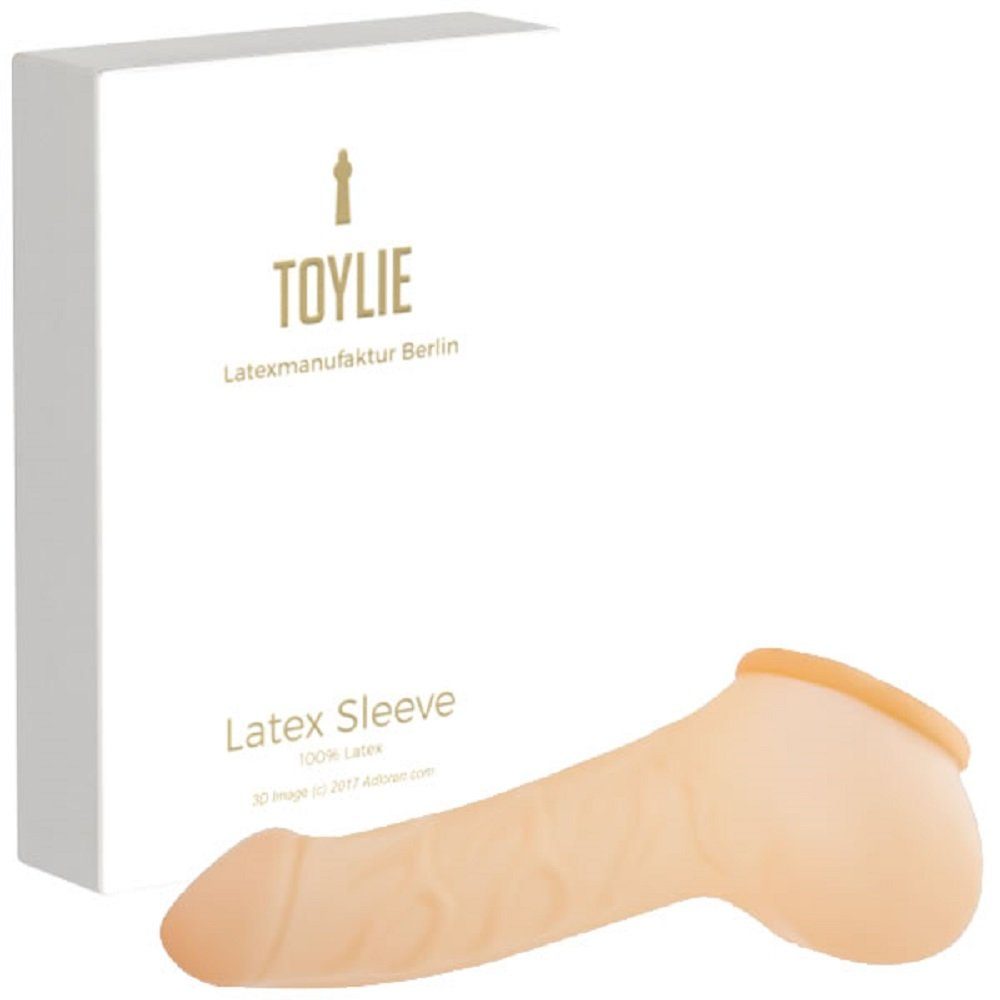 Toylie Penishülle Toylie Latex-Penishülle «FRANZ», Hodensack und mit starker Äderung Semi-Transparent