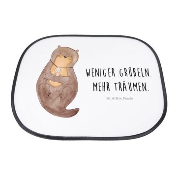 Sonnenschutz Otter Muschel - Weiß - Geschenk, Sonne Auto, Büro, Otterliebe, Sonnen, Mr. & Mrs. Panda, Seidenmatt, Stilvoll & Praktisch