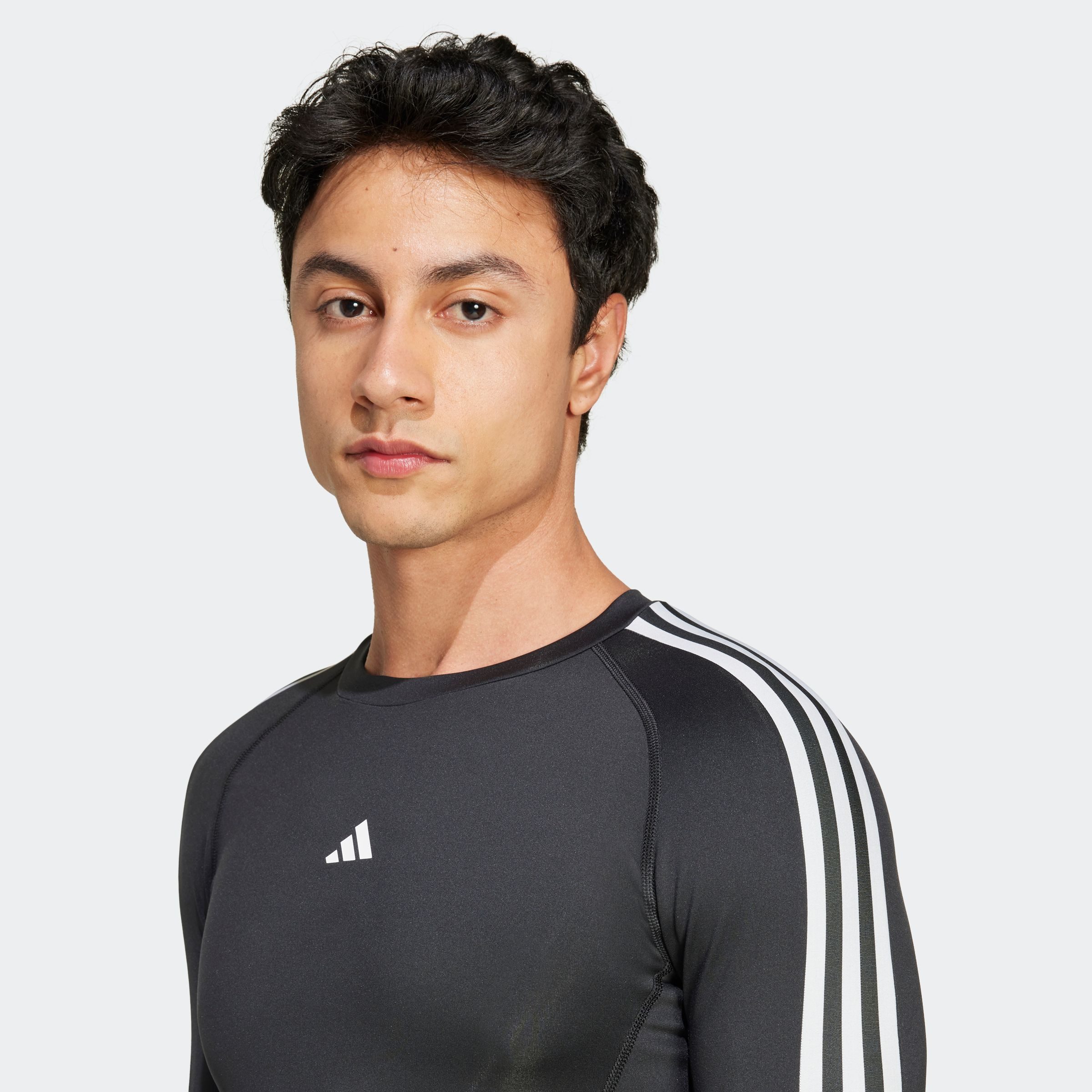 adidas Performance Funktionsshirt TECHFIT COMPRESSION TRAINING 3-STREIFEN LONGSLEEVE