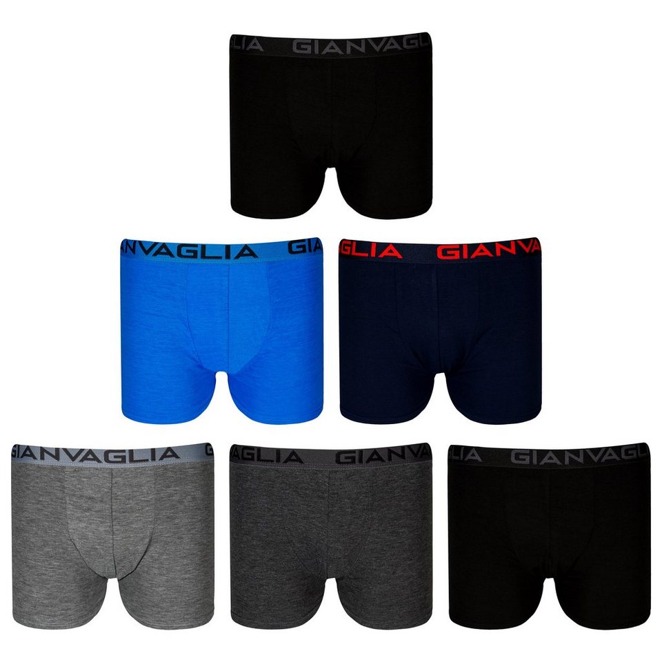 10er Pack Boxershorts Retroshorts Baumwolle Unterhosen Unterwäsche Mehrfarbig