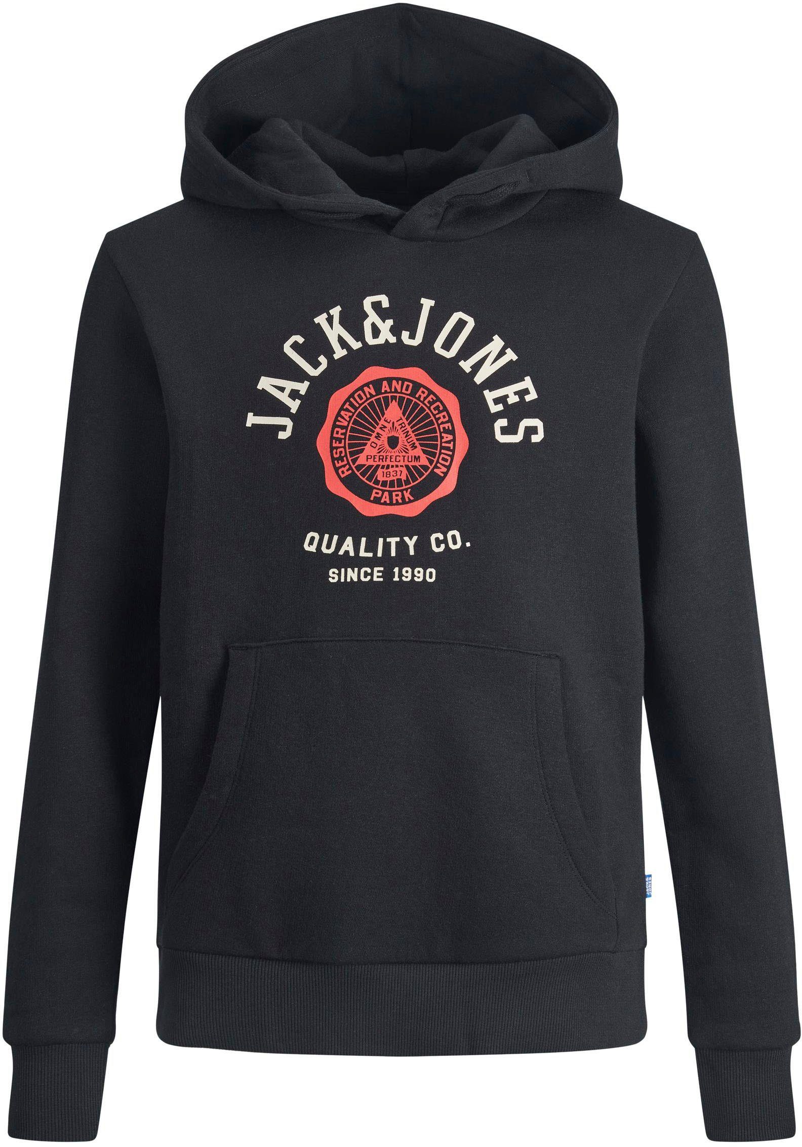 Jack & Jones Junior black Kapuzensweatshirt