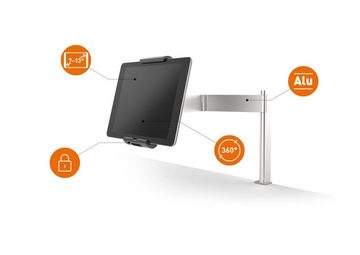 DURABLE TABLET HOLDER Tablet-Halterung, (Durable 893123 Tablet Tischhalterung (mit Schwenkarm für Tablets 7-13)