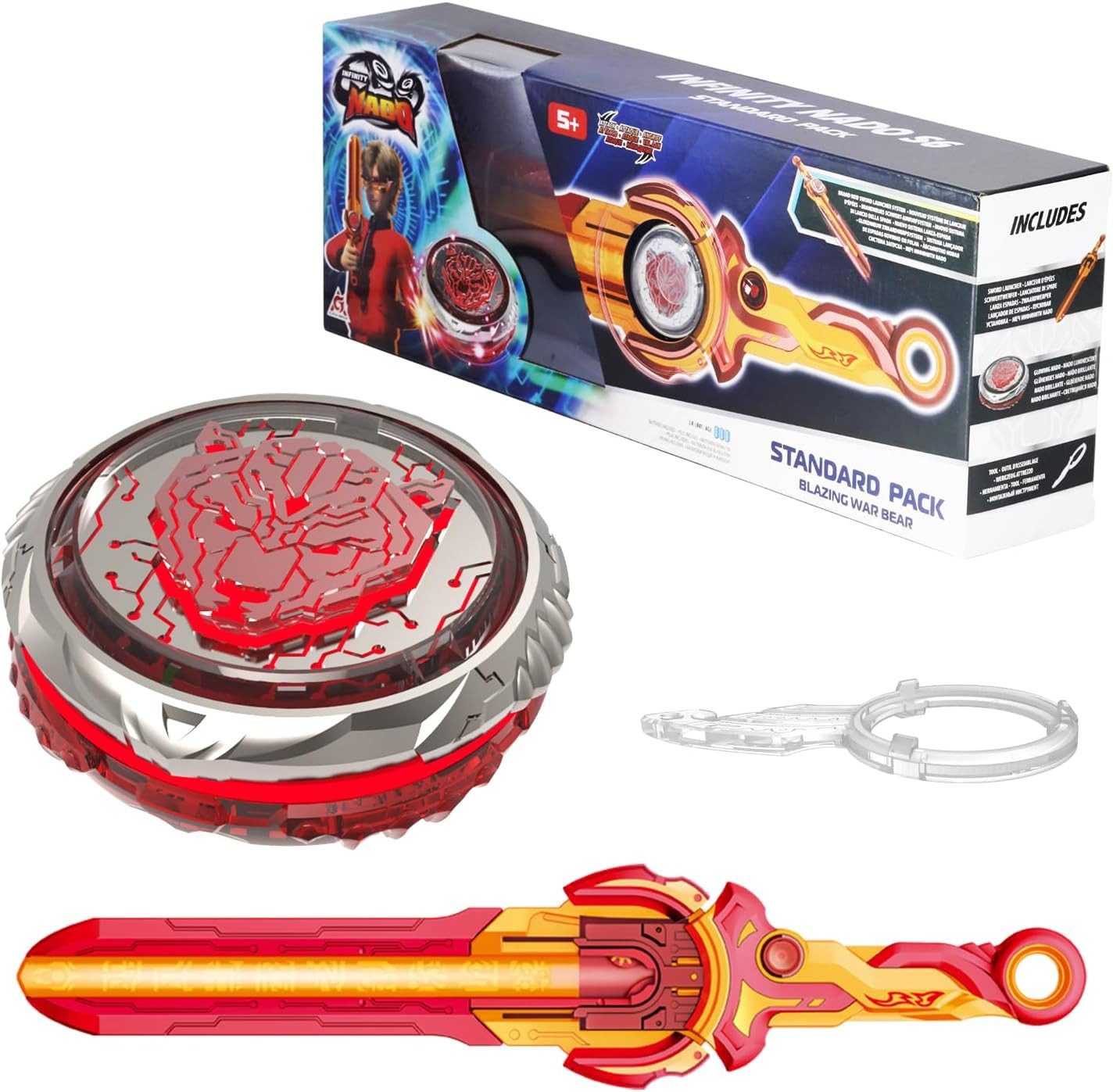 Infinity Speed-Kreisel INFINITY NADO Battle Kreisel Spinning Starter Pack Blazing War Bear 5+