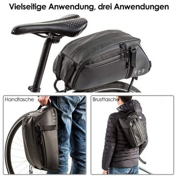 iceagle Fahrradtasche Fahrrad Gepäckträgertasche 8L Multifunktionale (Fahrradtasche (Piece)