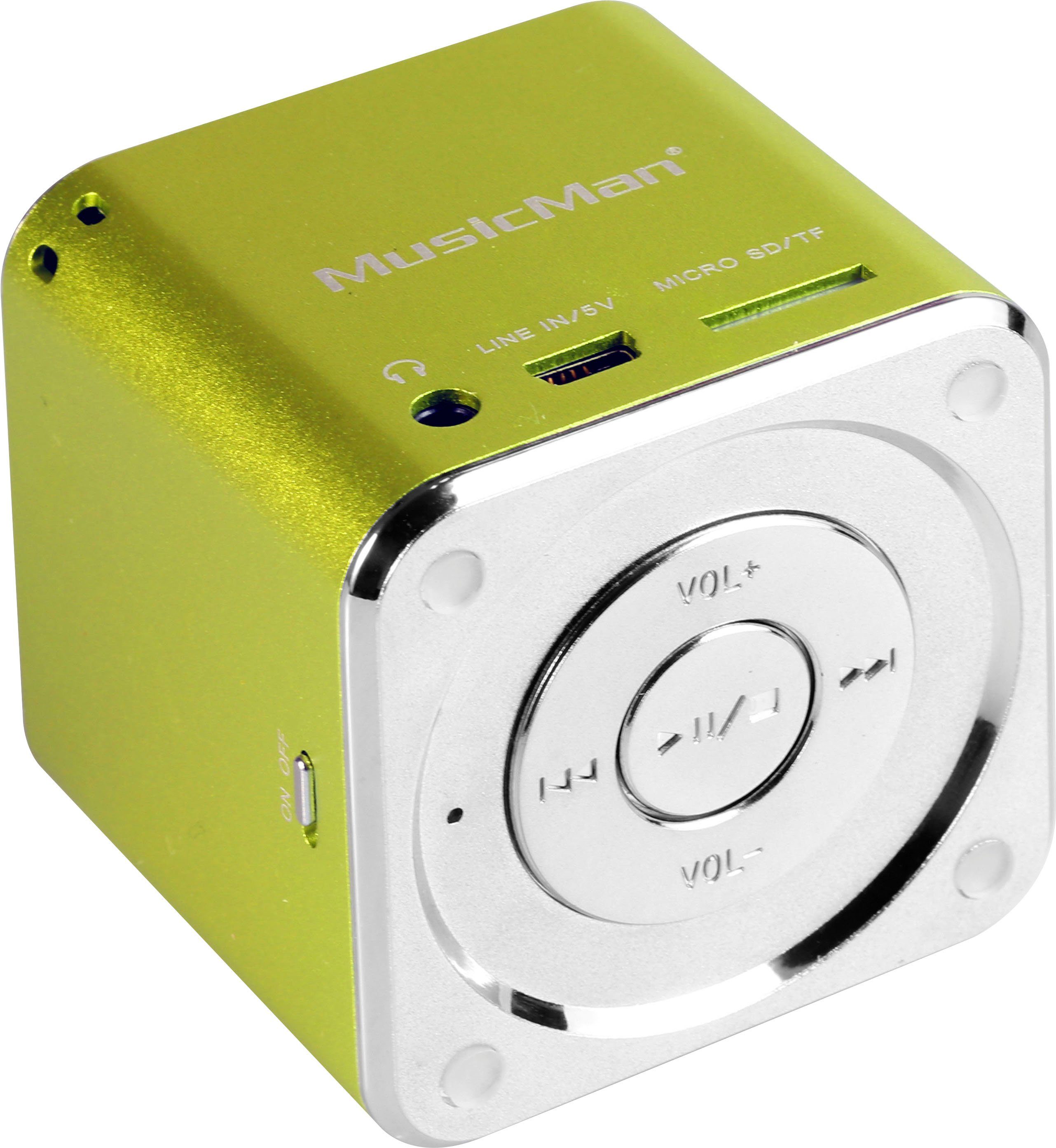 (3 W) Soundstation Mini MusicMan Technaxx grün Portable-Lautsprecher