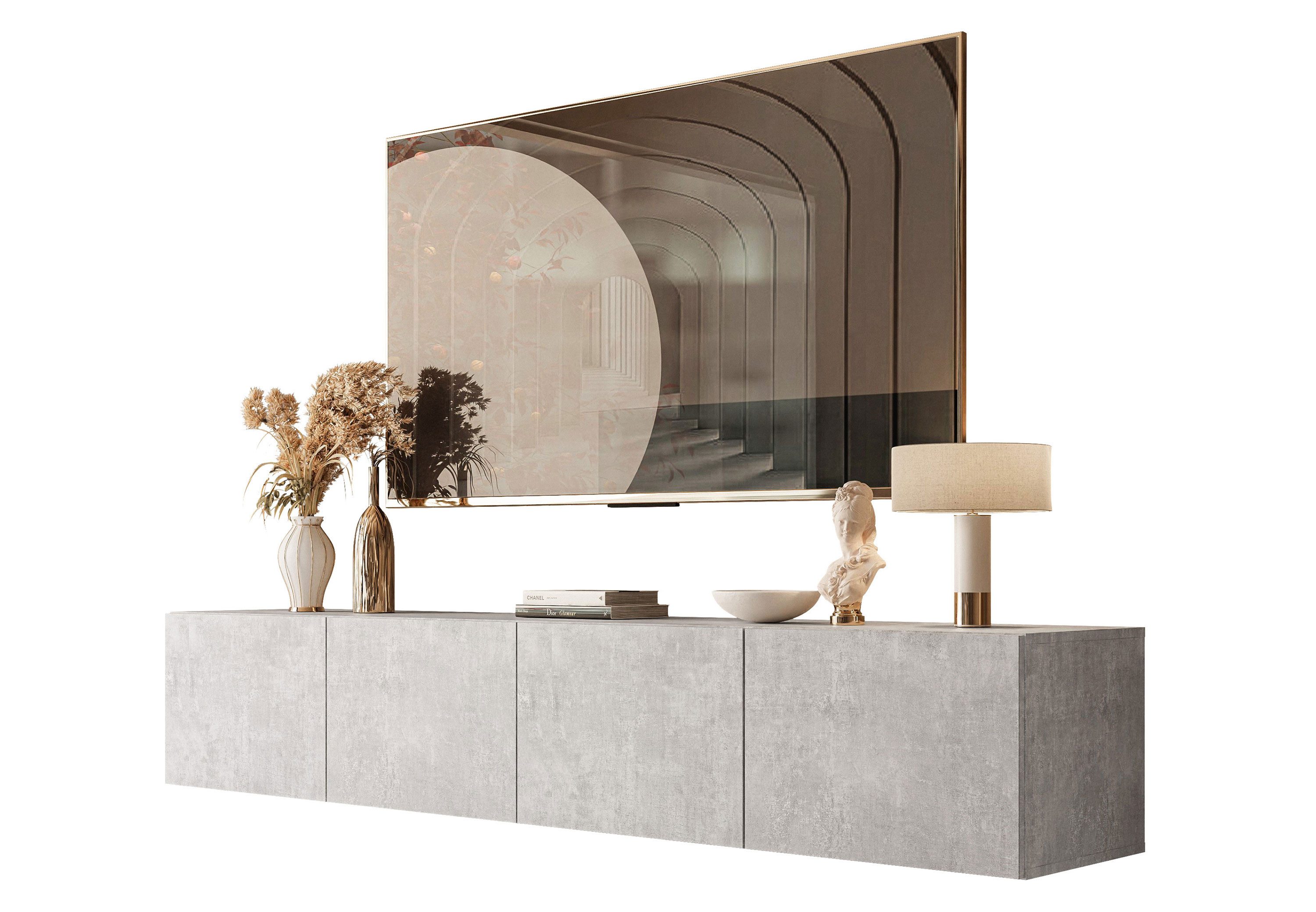 Lookway Lowboard COLGANTE BETON 200 Hängeschrank RTV Schrank