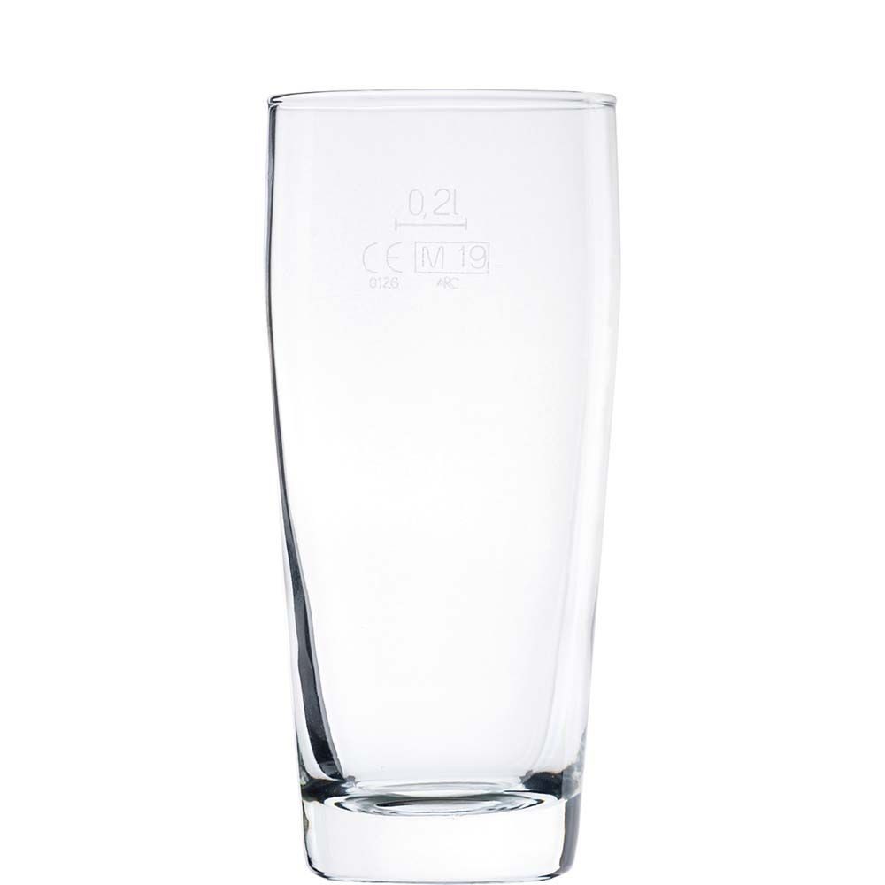 ARCOROC Bierglas Arcoroc "Willi" Becher /-/ 0,2 12er Set, 12-tlg., Glas