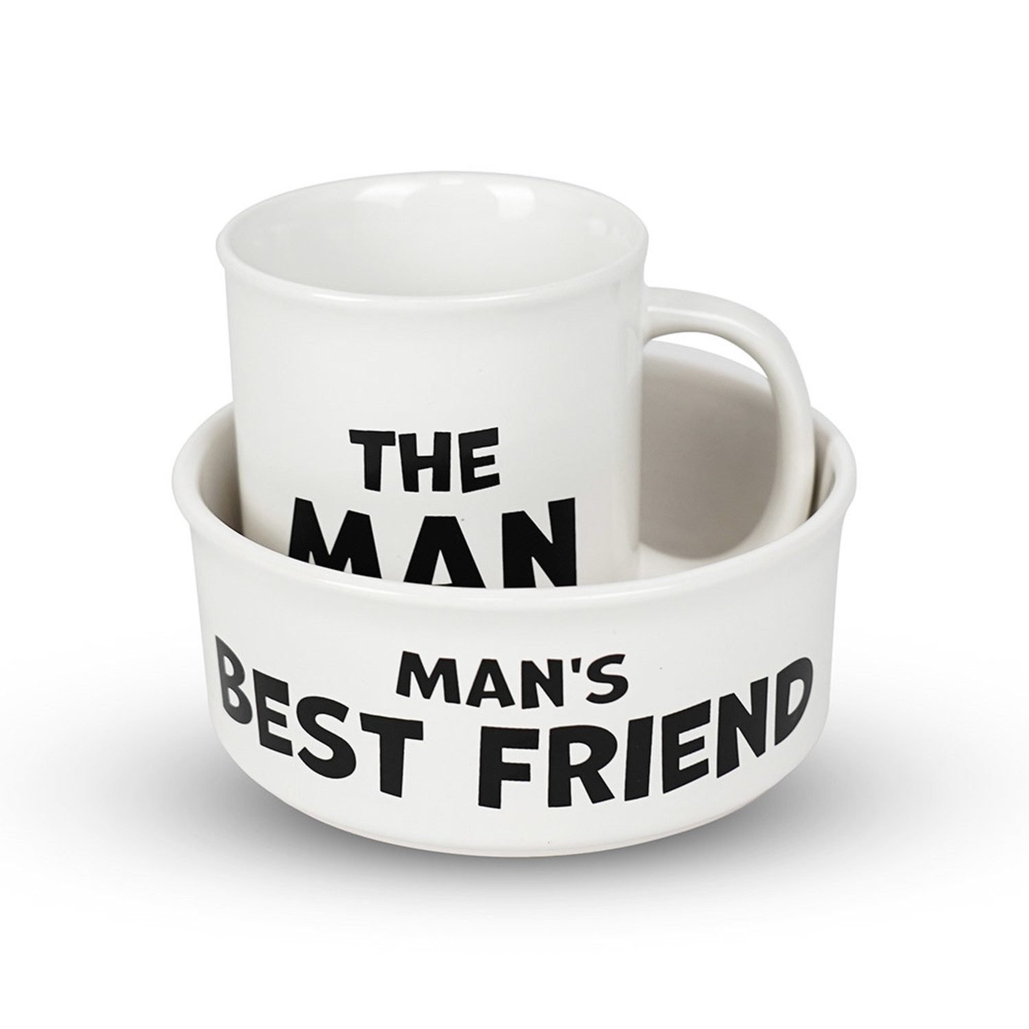 The Source Geschirr-Set Man's Best Friend Tasse & Futternapf Geschirrset