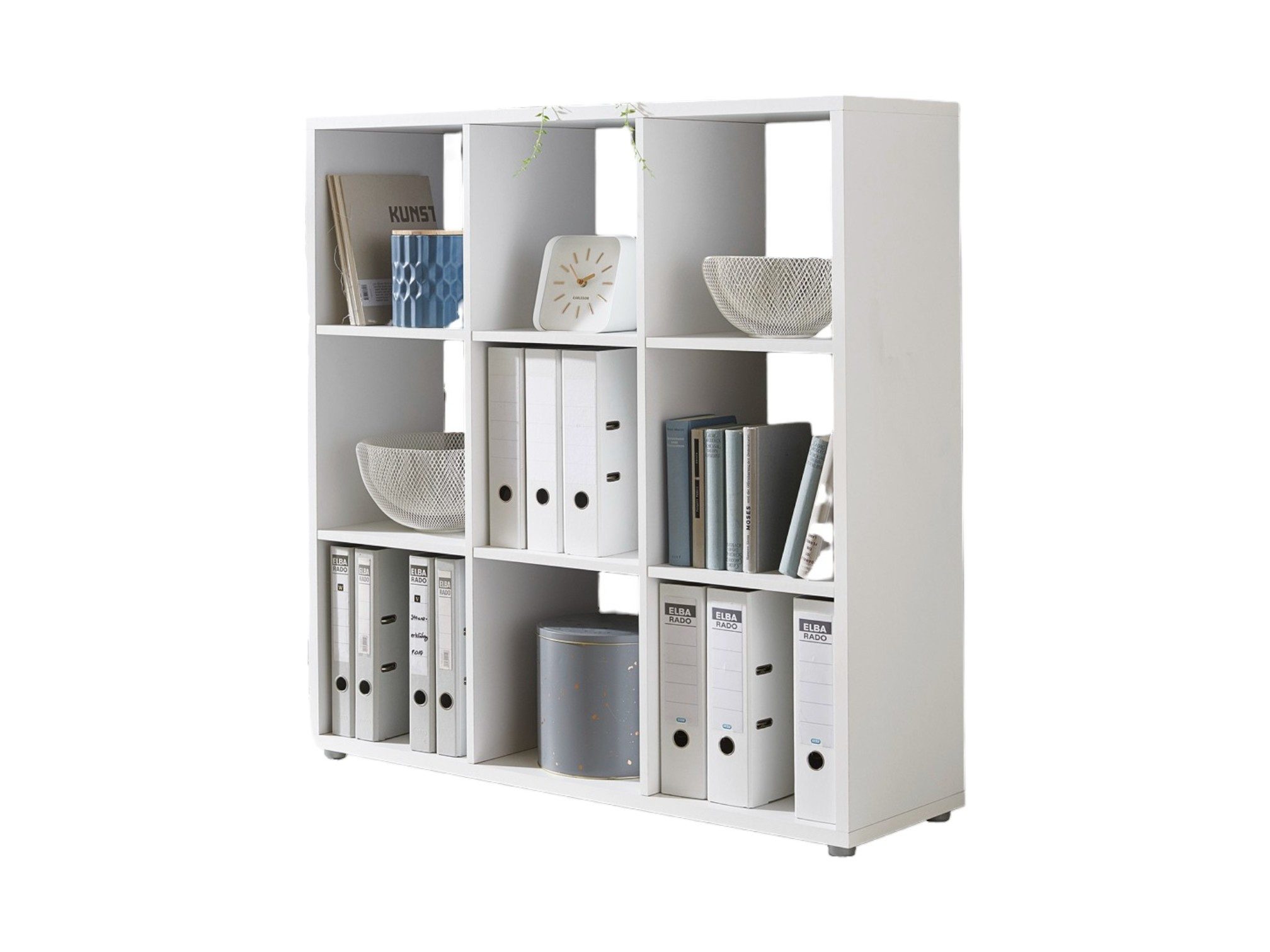 BMG Möbel Standregal NIZZA, Aktenregal, Würfelregal, Raumteiler mit 9 Fäche günstig online kaufen