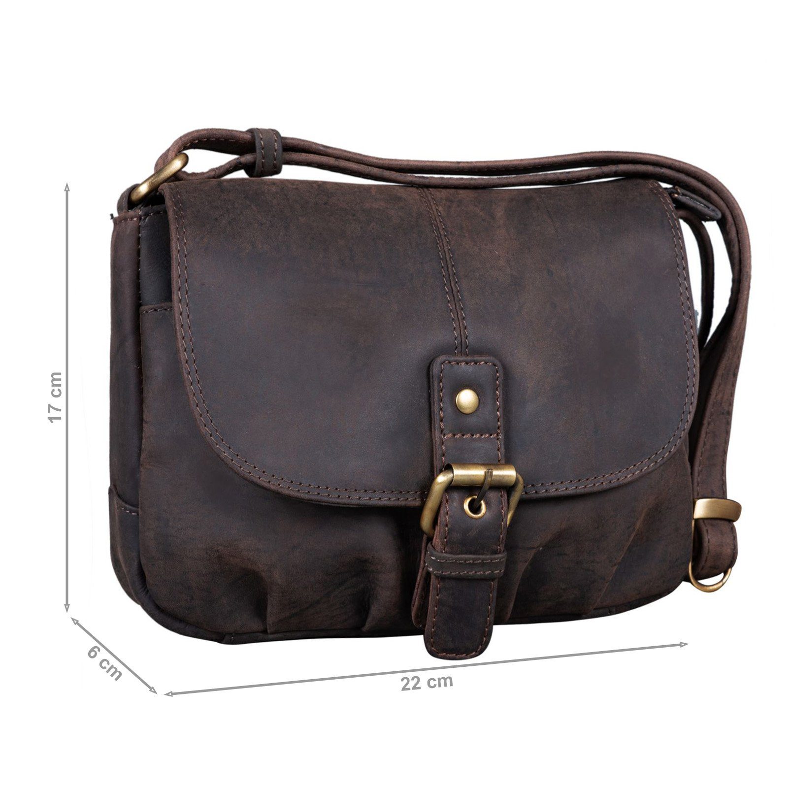 STILORD Handtasche "Iris" Leder Handtasche Damen klein Echtleder Umhängetaschen Frauen